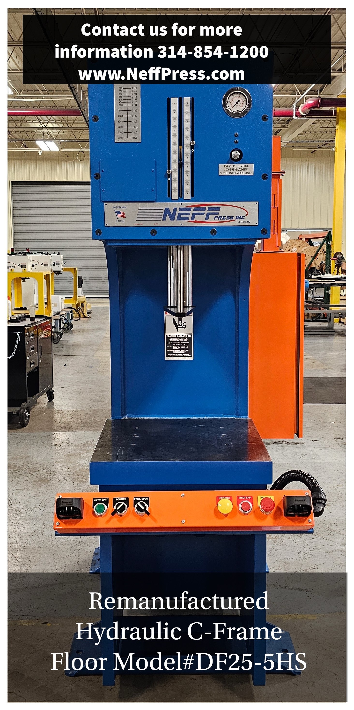 Neff Press Remanufactured Stock C-Frame Floor Model 1230