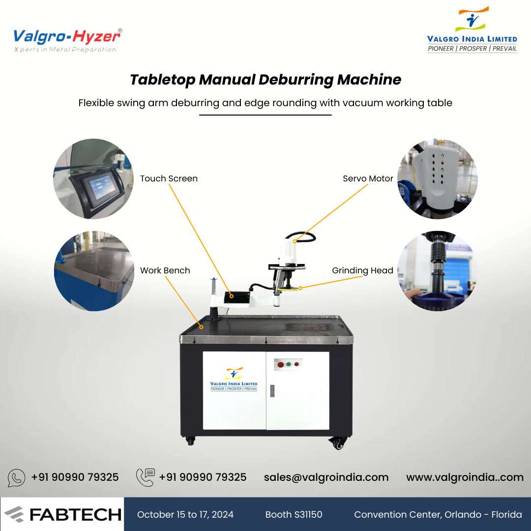 Valgro ATM Tabletop Manual Deburring Machine 1281