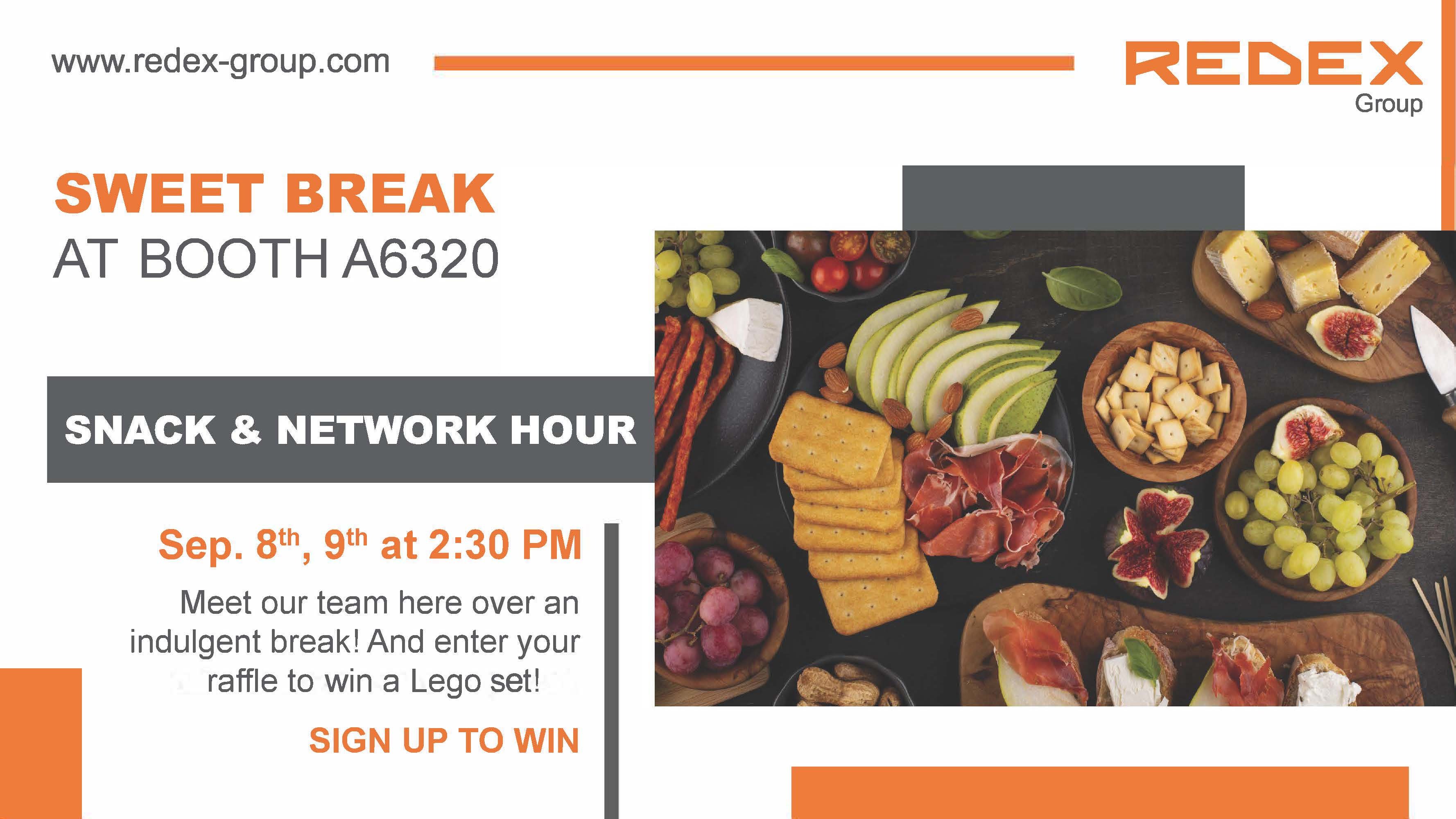 SWEET BREAK & Lego set to win at booth A6320 on Sep. 8th and 9th at 2:30 pm 1418