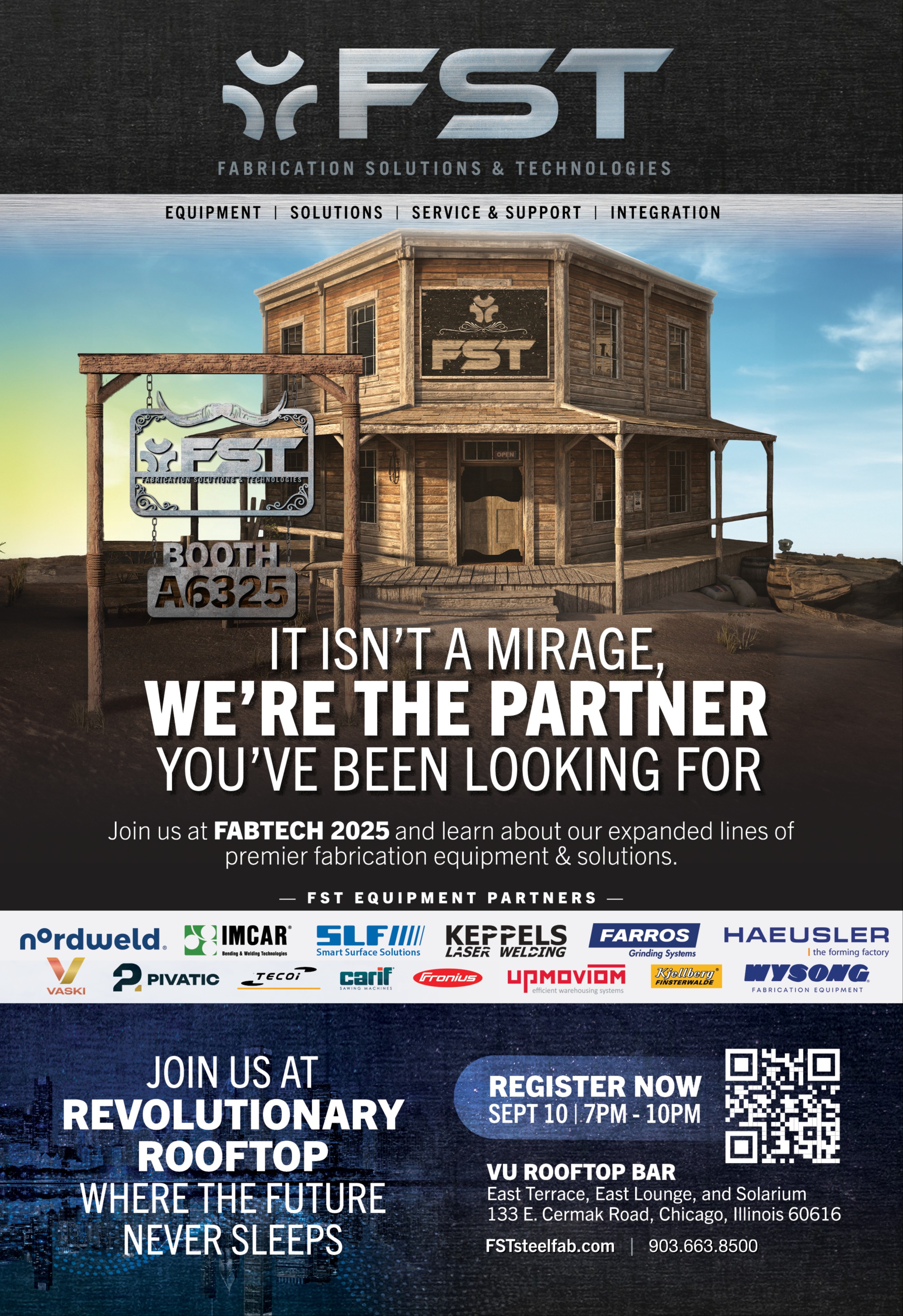 The FST Saloon Rides Back into FABTECH — Visit Booth A6325 1512