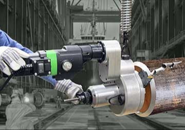 PIPE BEVELING MACHINE ELECTRIC MODEL HANDLES HEAVY WALL PIPE 840