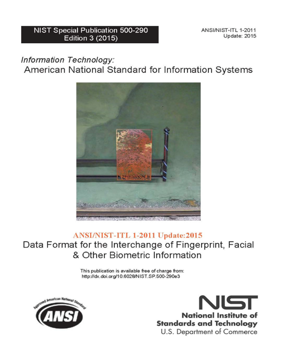 ANSI/NIST-ITL 1-2011 Update:2015 Standards Update 34