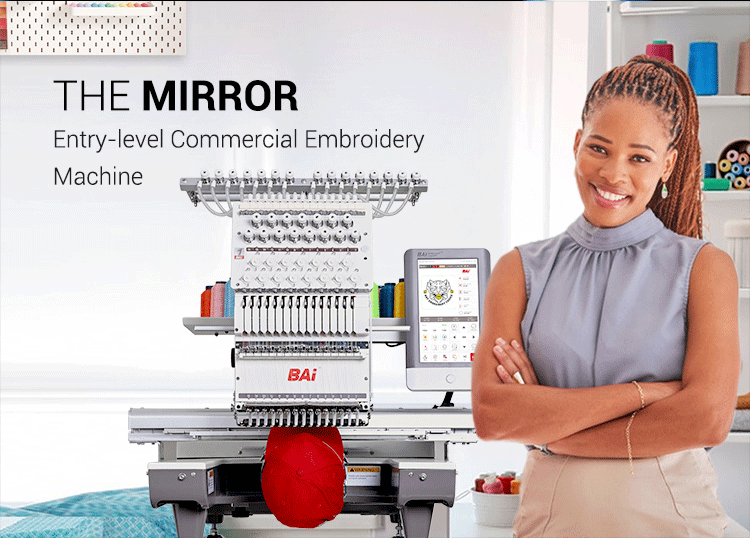 BAi THE MIRROR Hat Embroidery Machine With Multi Needle,15 Needle Commercial Embroidery Machine 39