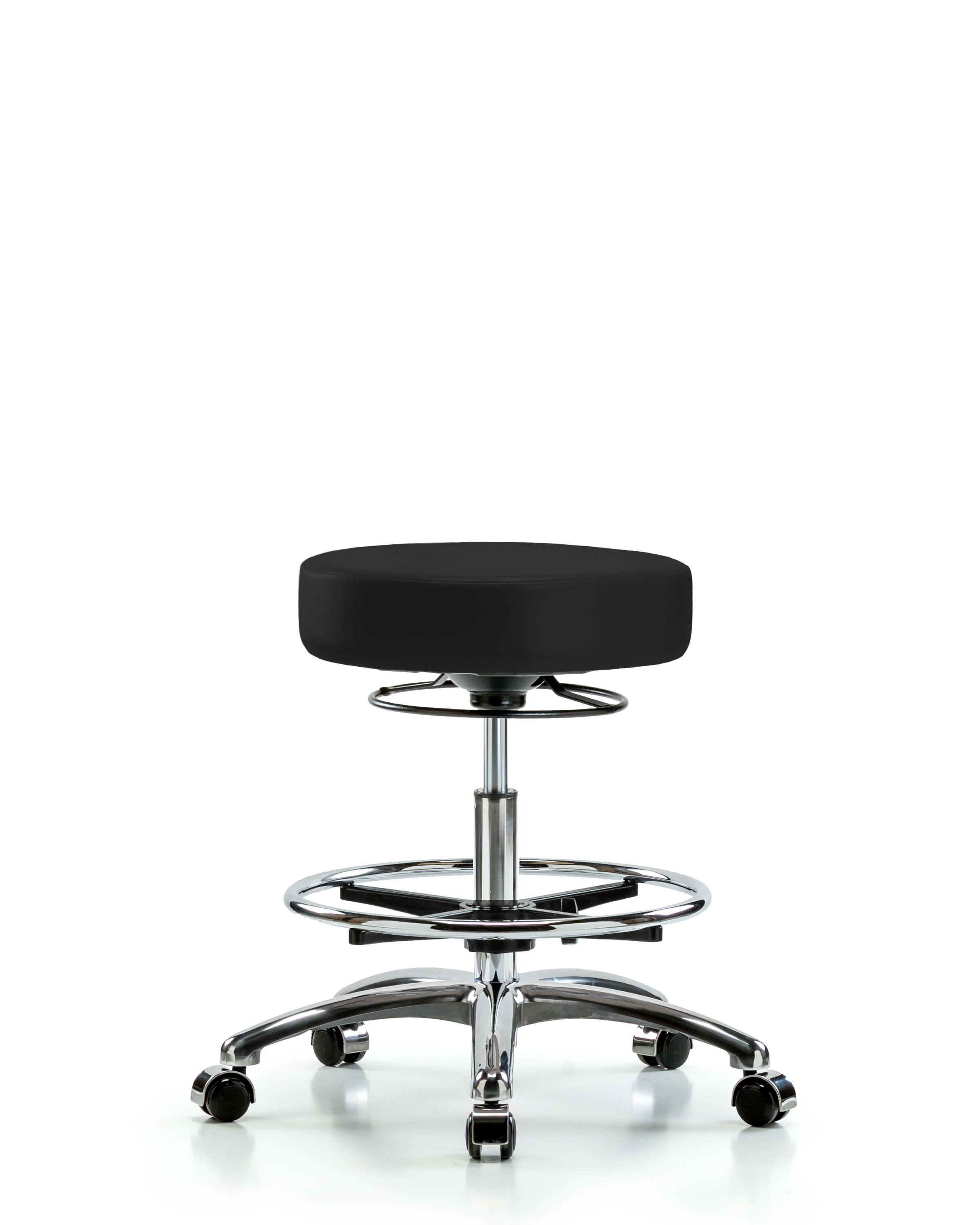 Black Vinyl Stool 69