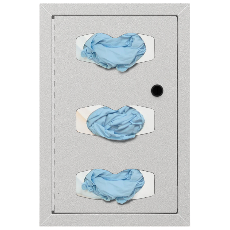 ORIGIN™ Semi-Recessed-Glove Dispenser-Triple -Steel-Beige 50
