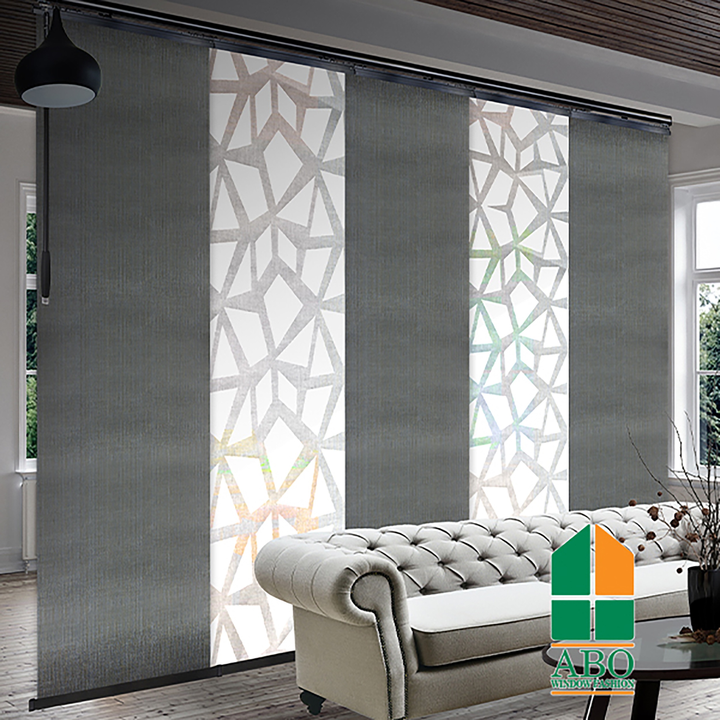 ABO Window Fashion Introduces Newly Designed Panel Track Blinds; Sleek, Smooth, and Stylish 224