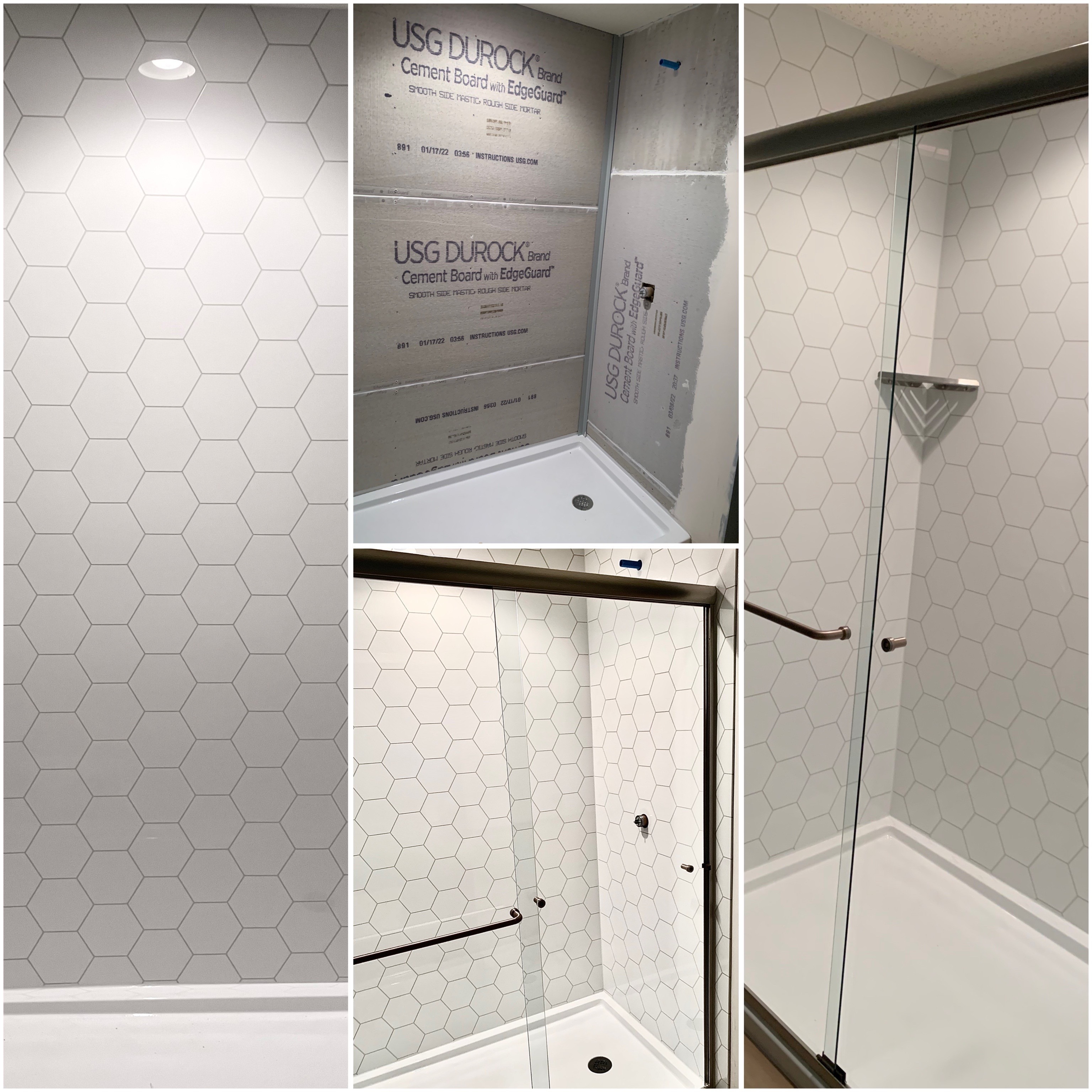 AquaWalls Slate Hexagon 129