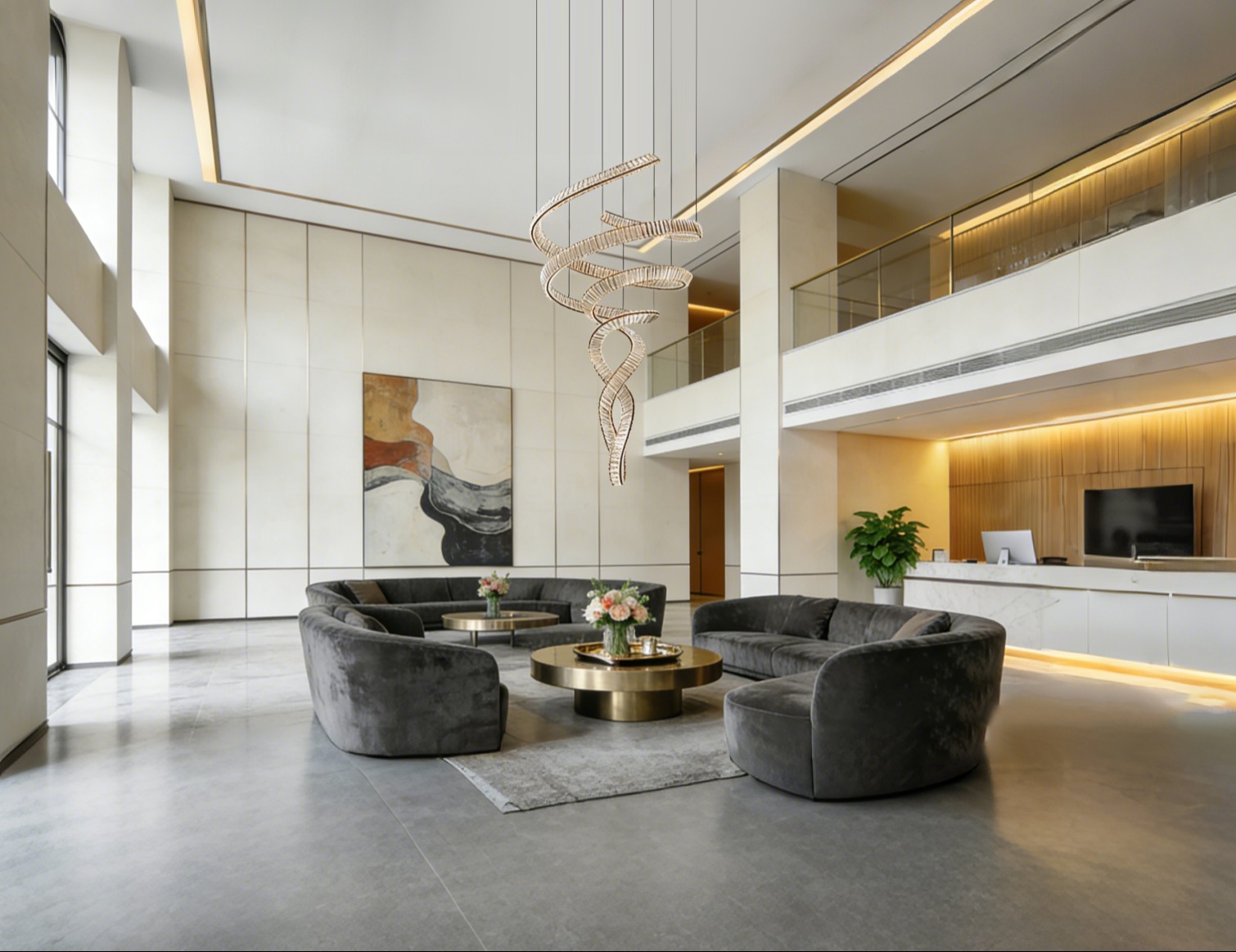 Interwoven Spiral Chandelier 112