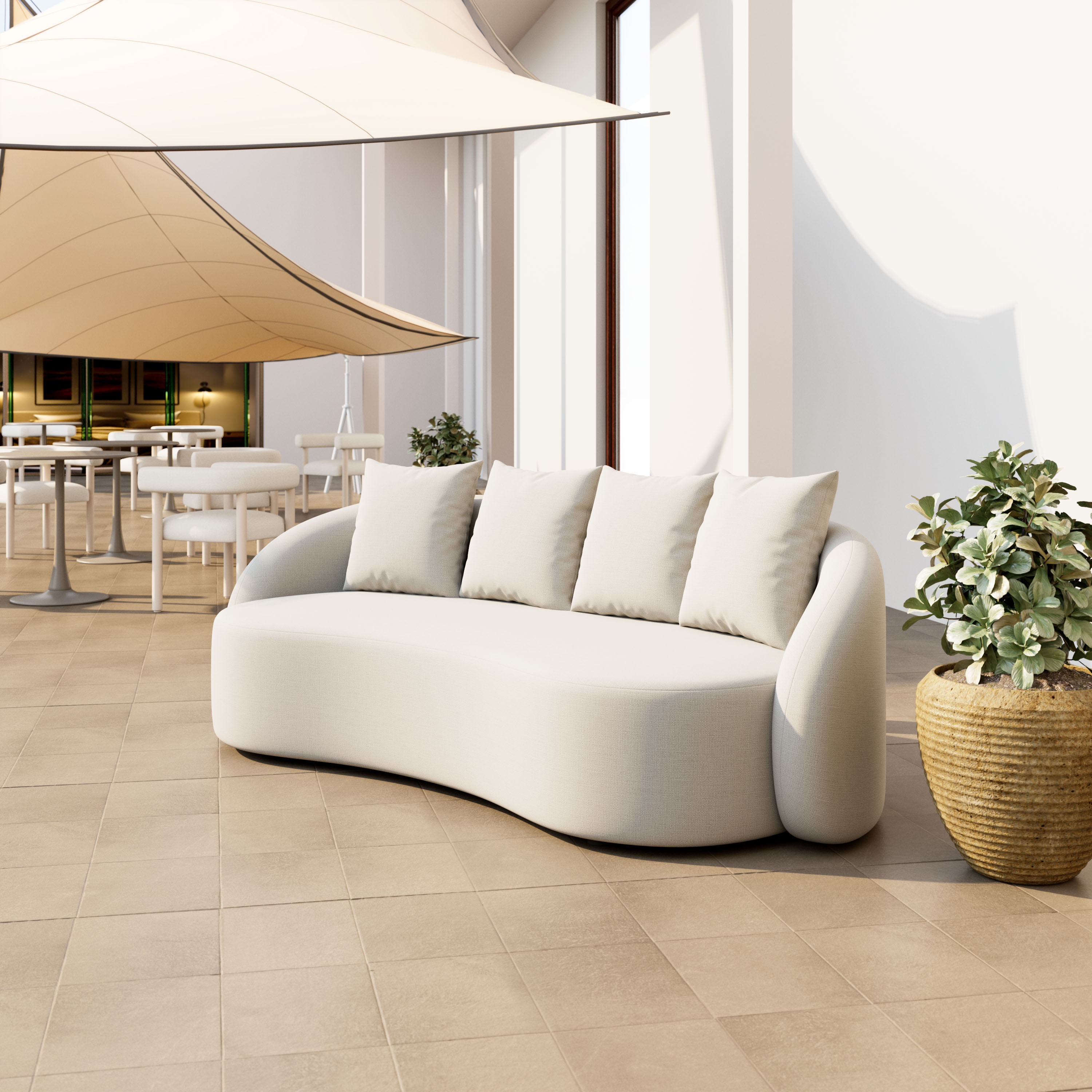 ZUO Sunny Isles Sofa Beige 22