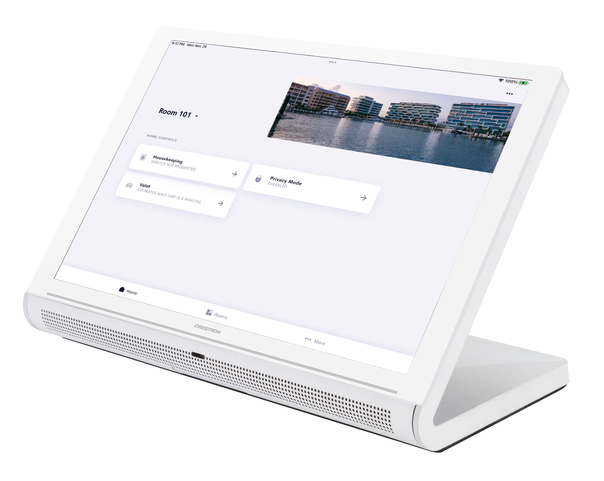 Crestron Home perfect for guestroom management – via a new platform driver for Bodhi building management software 360