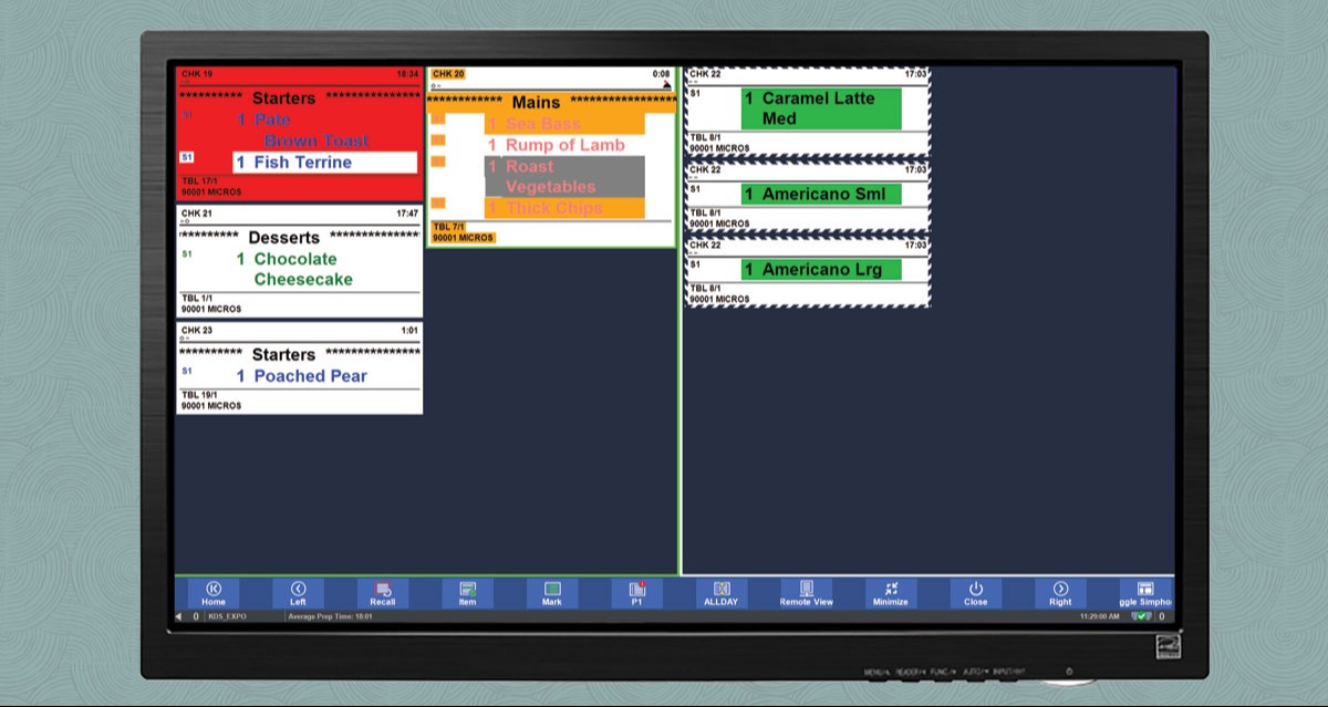 Oracle Kitchen Display Systems 728