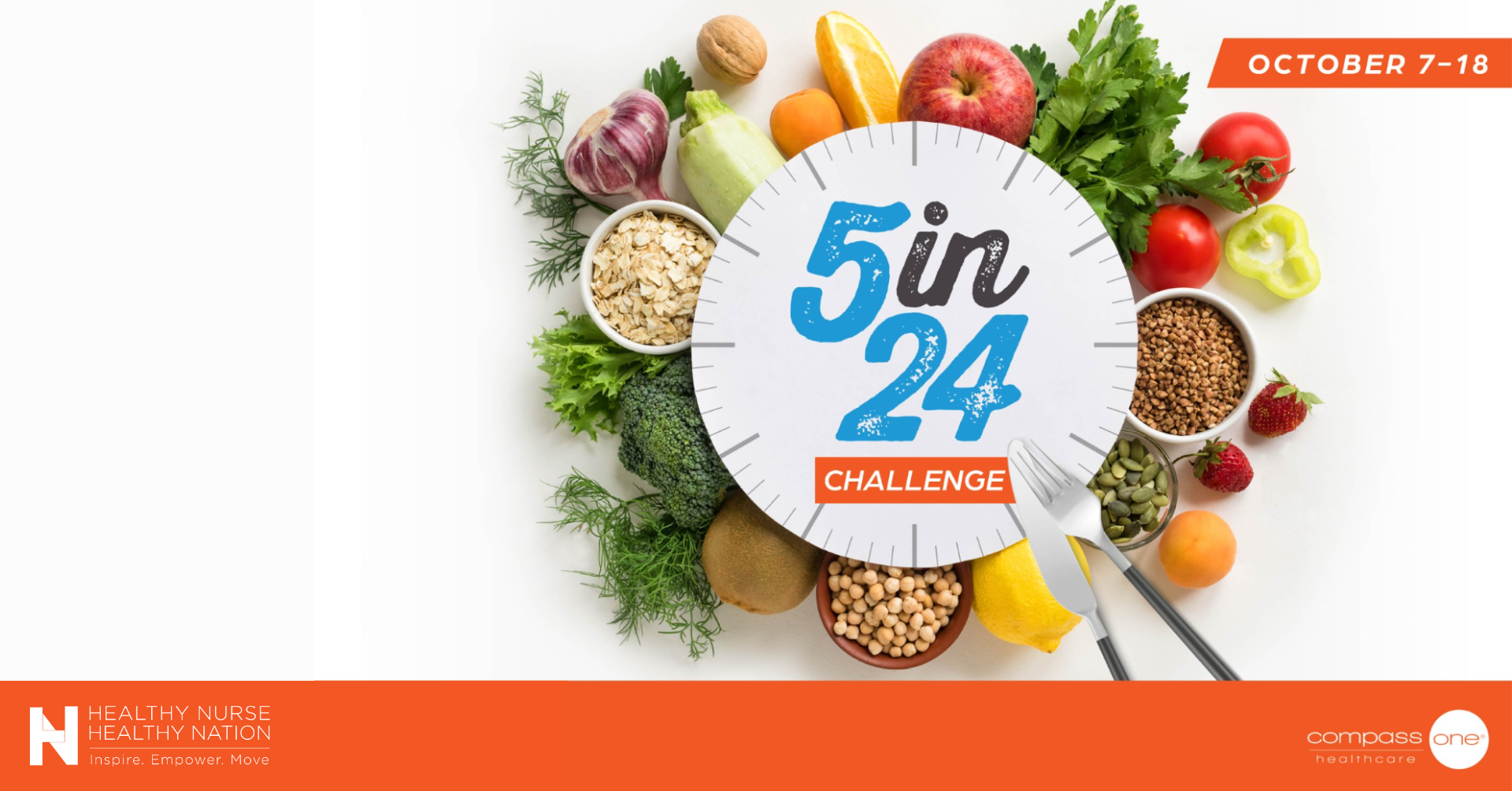 5 in 24 challenge, powered by Compass One Healthcare 21