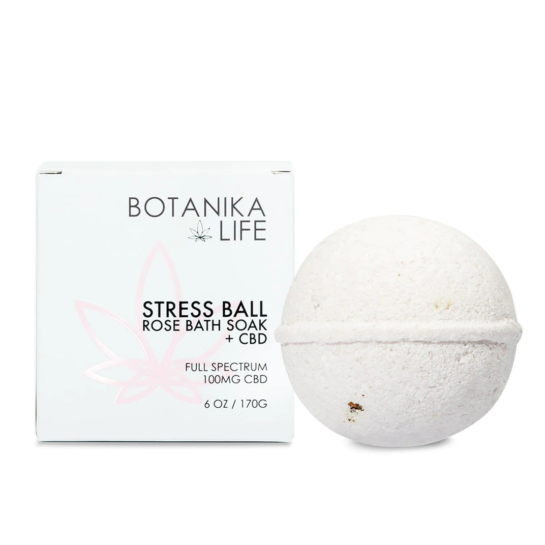 6OZ ROSE STRESS BALL BATH SOAK 65