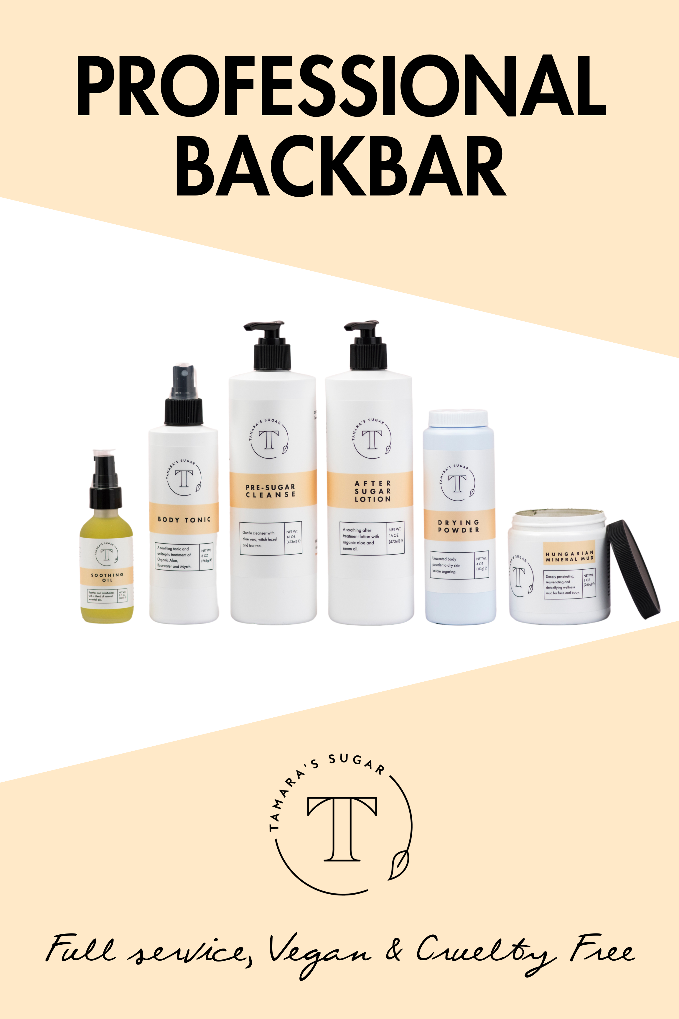 Professional  Body Sugaring Back Bar 36