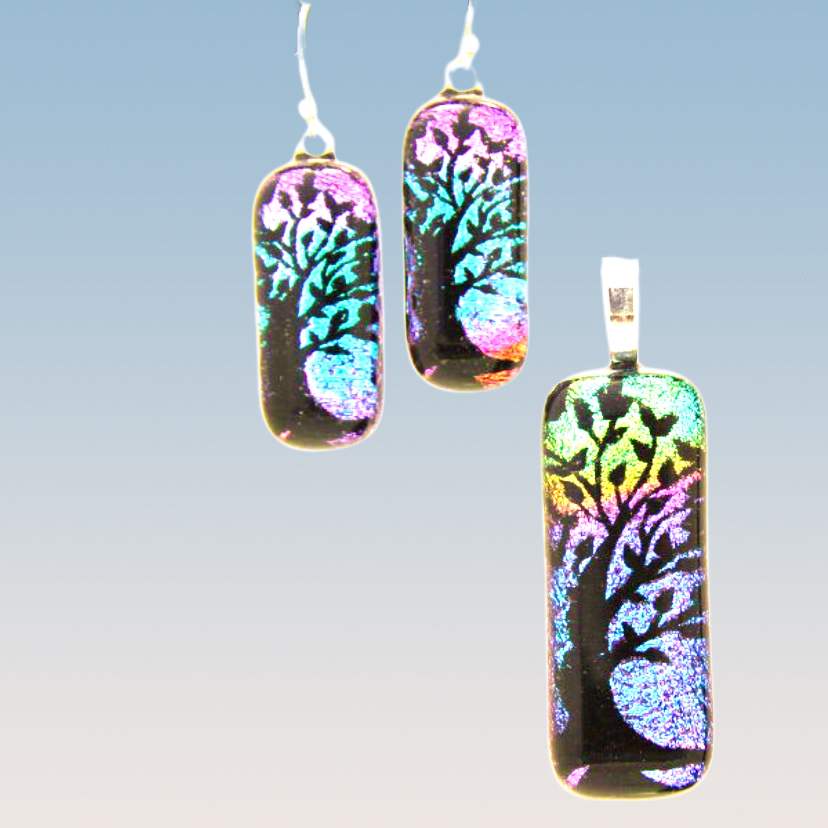 Dichroic glass jewelry 705