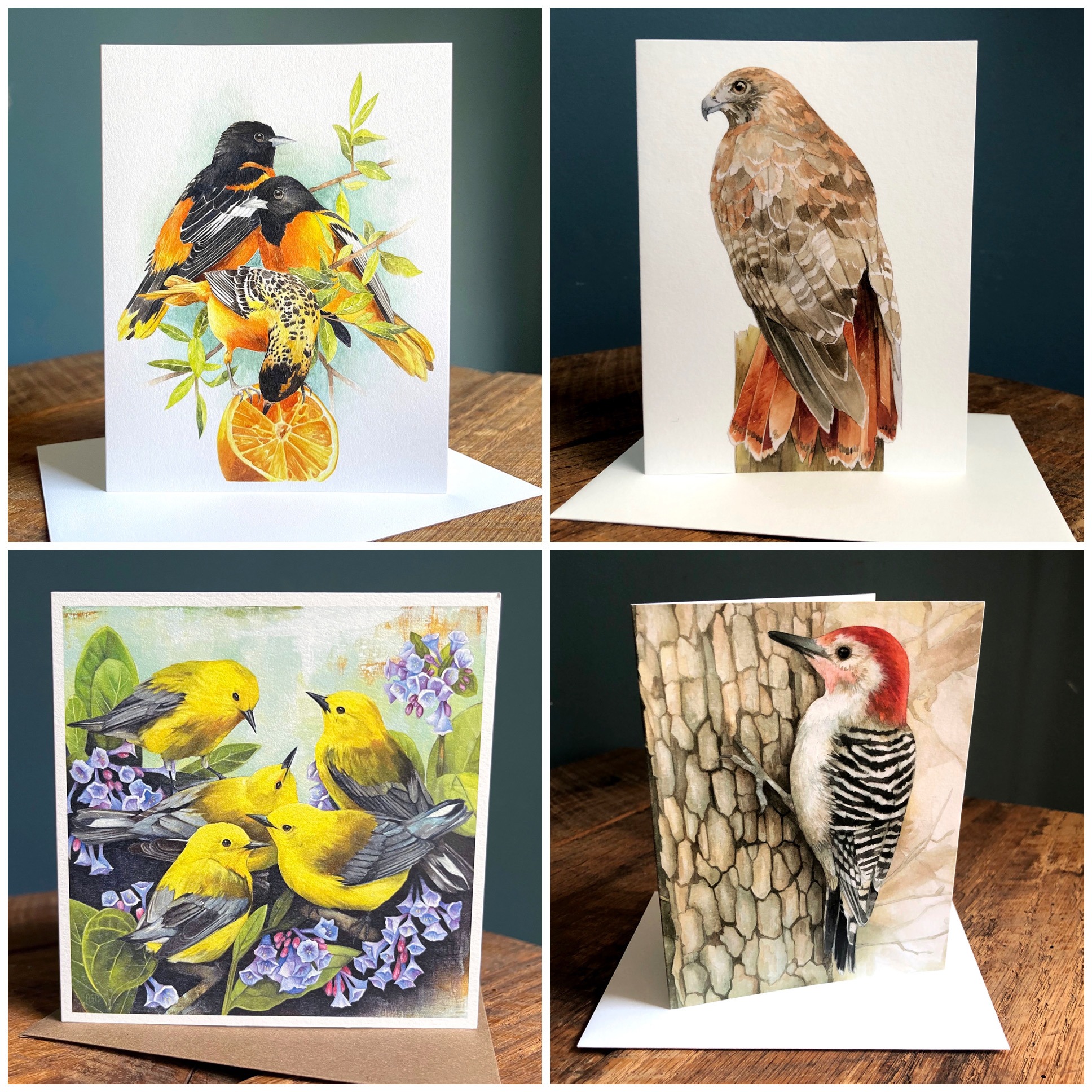 Bird Note Cards - Blank Inside, include Envelope 142