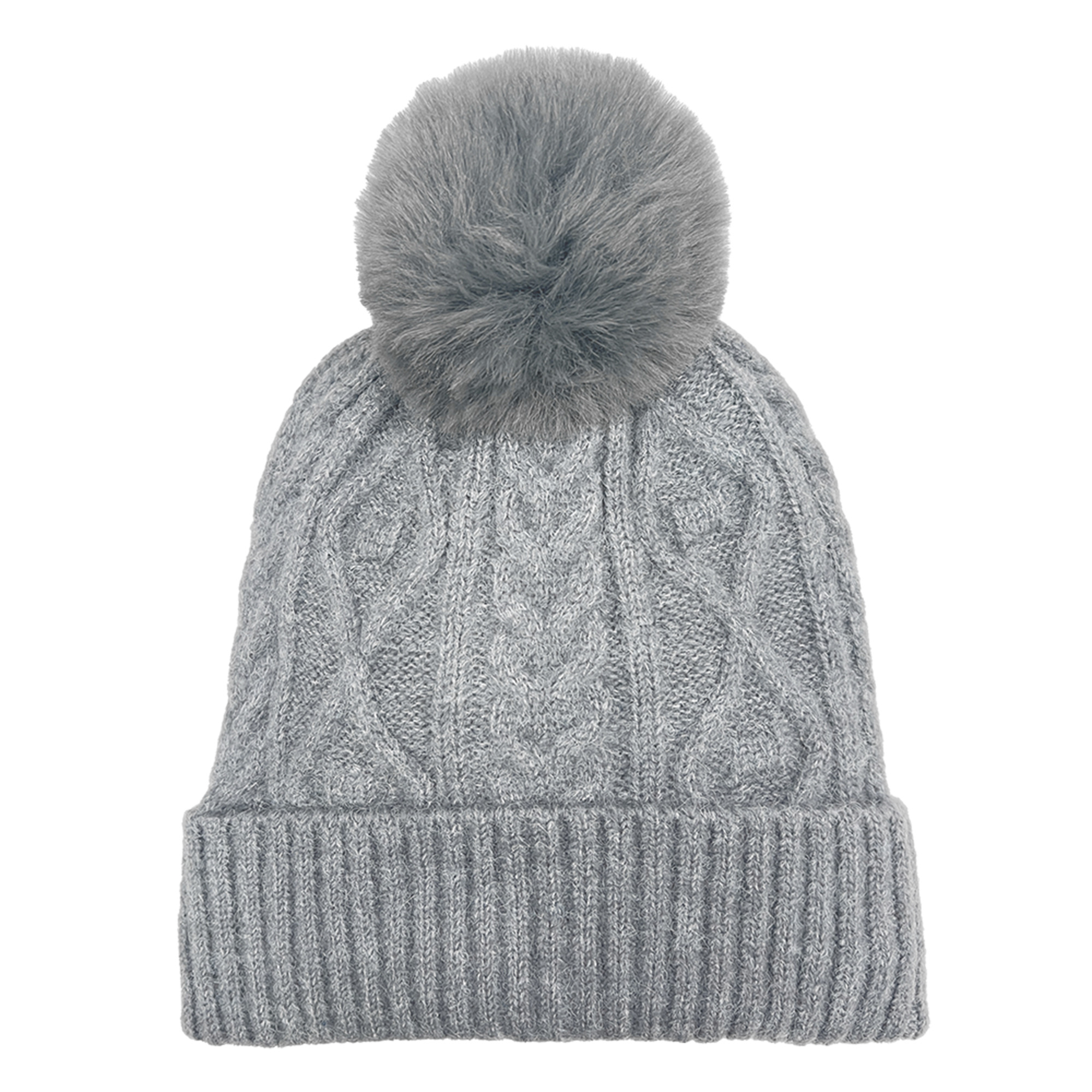 Women's Cable Pom Beanie 125