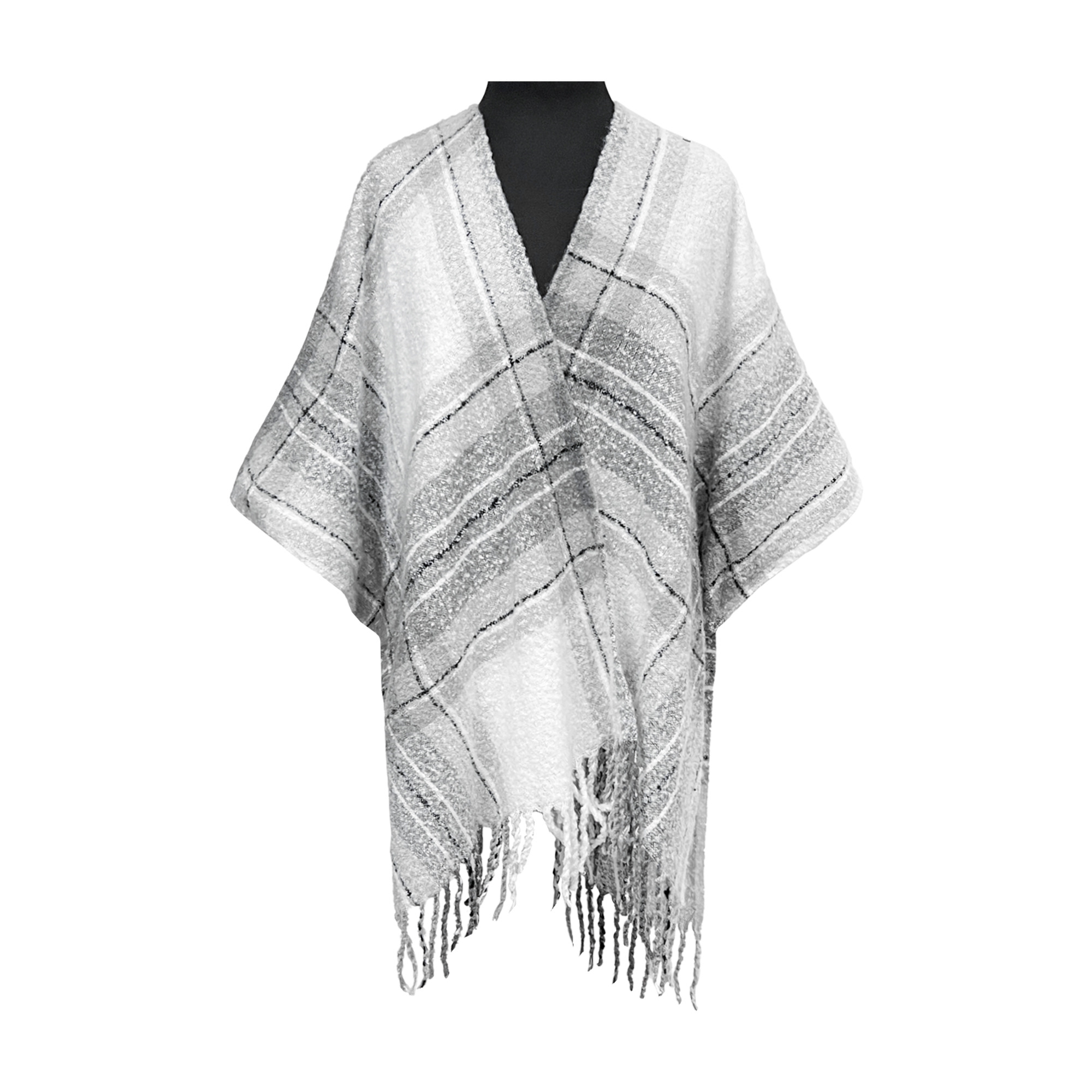 Women's Autumn Plaid Shawls 126