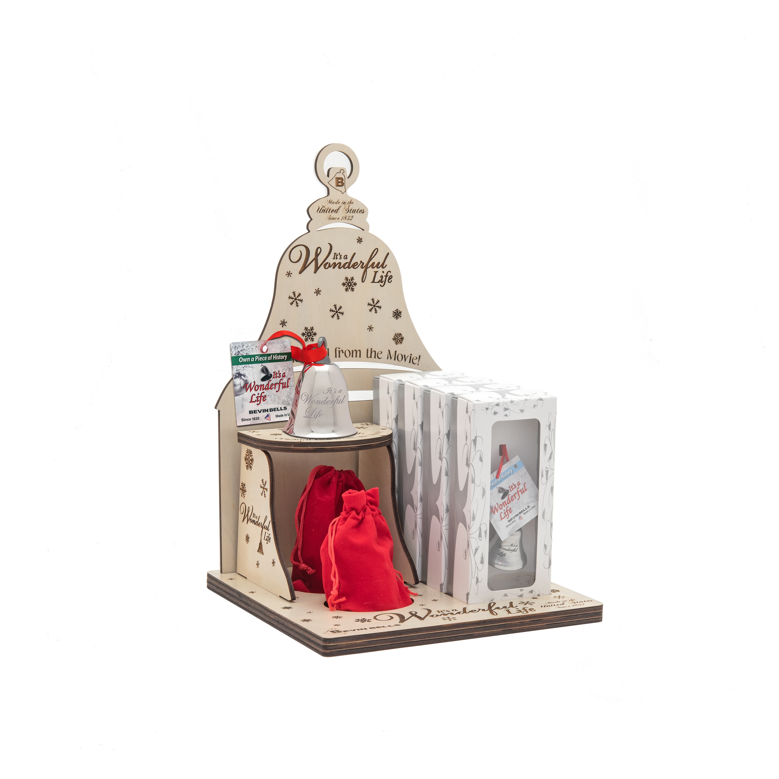 It’s A Wonderful Life Bells & Wooden Display 230