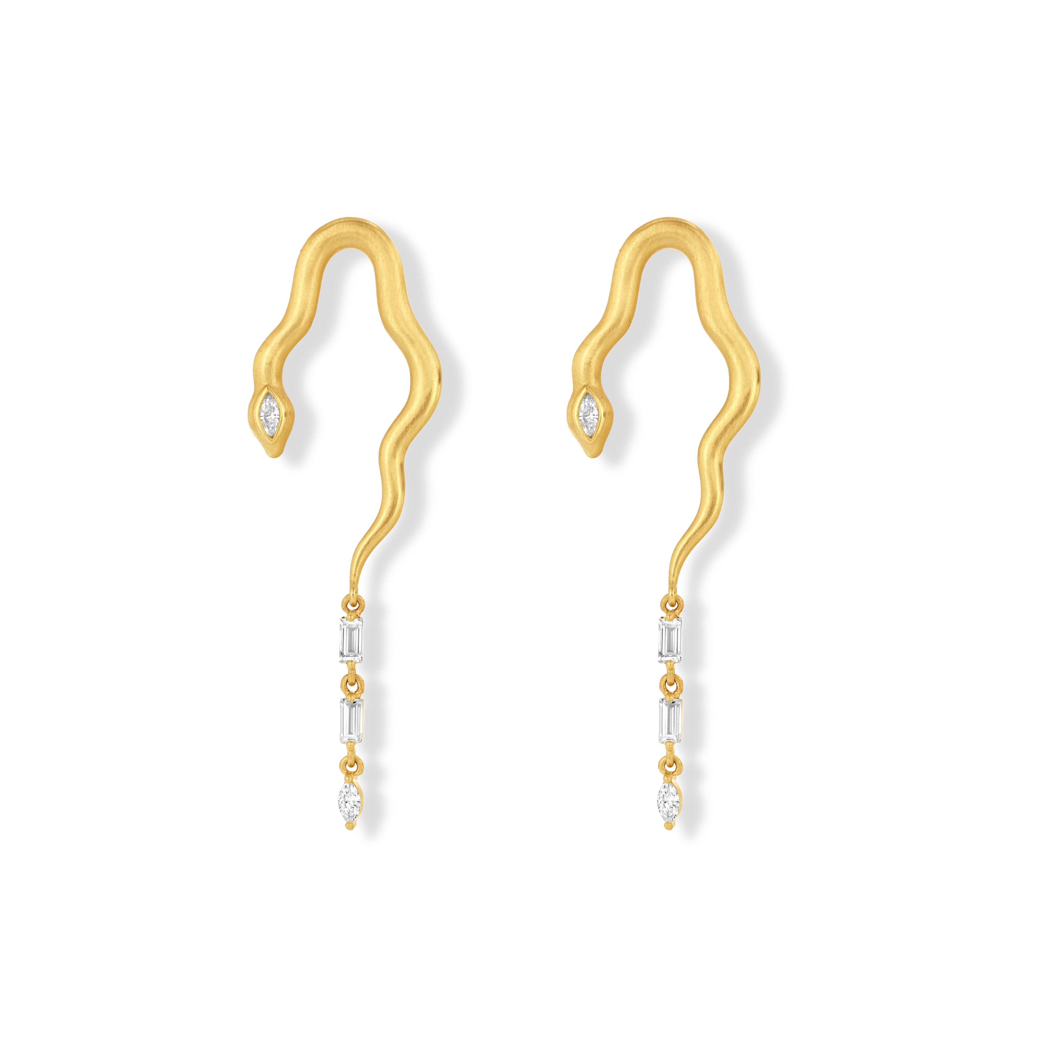 Diamond Snake Earrings 22