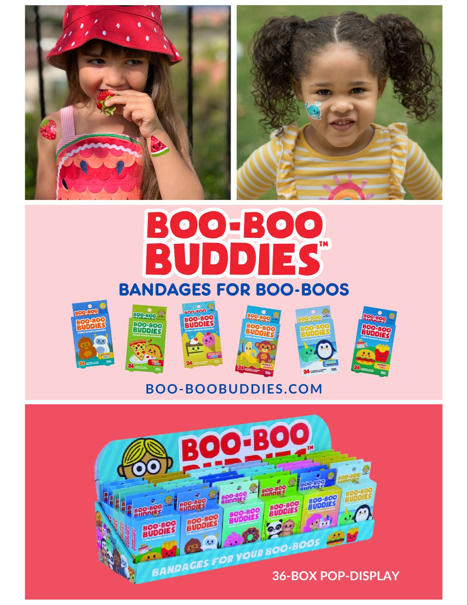 Boo Boo Buddies 36-Box POP Display 1176