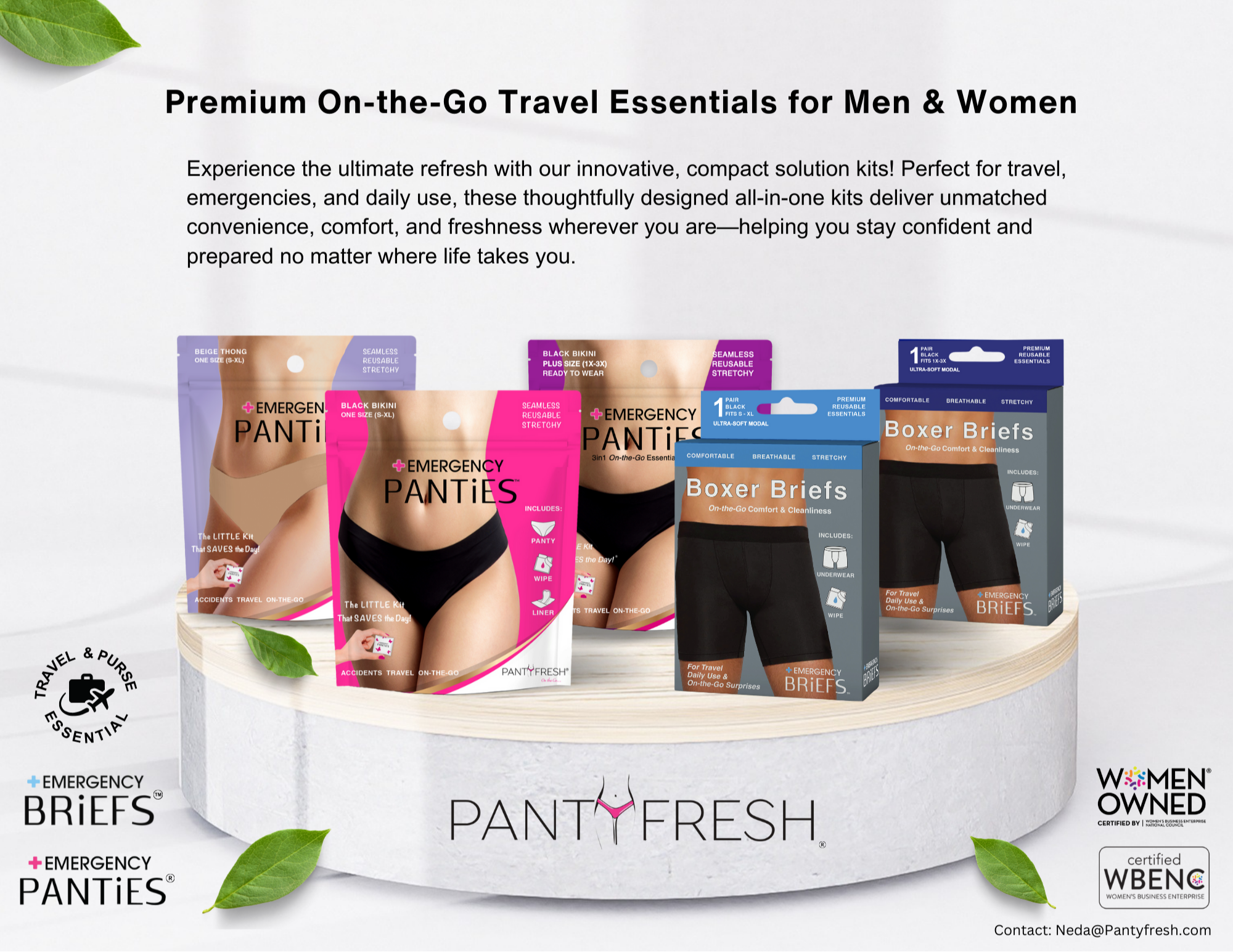 Premium On-the-Go Travel Essentials for Men & Women Visit Us at Booth 4002 236