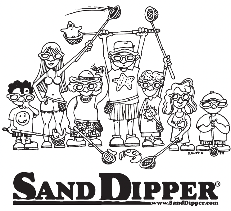 Fun Retail Window Graphic Art by Danny O free to all Sand Dipper Customers at Surf Expo 496
