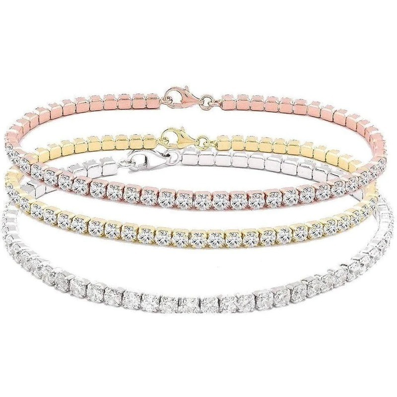 5CT TW Round Cubic Zirconia Special Sale Tennis Bracelet. 715B300 759