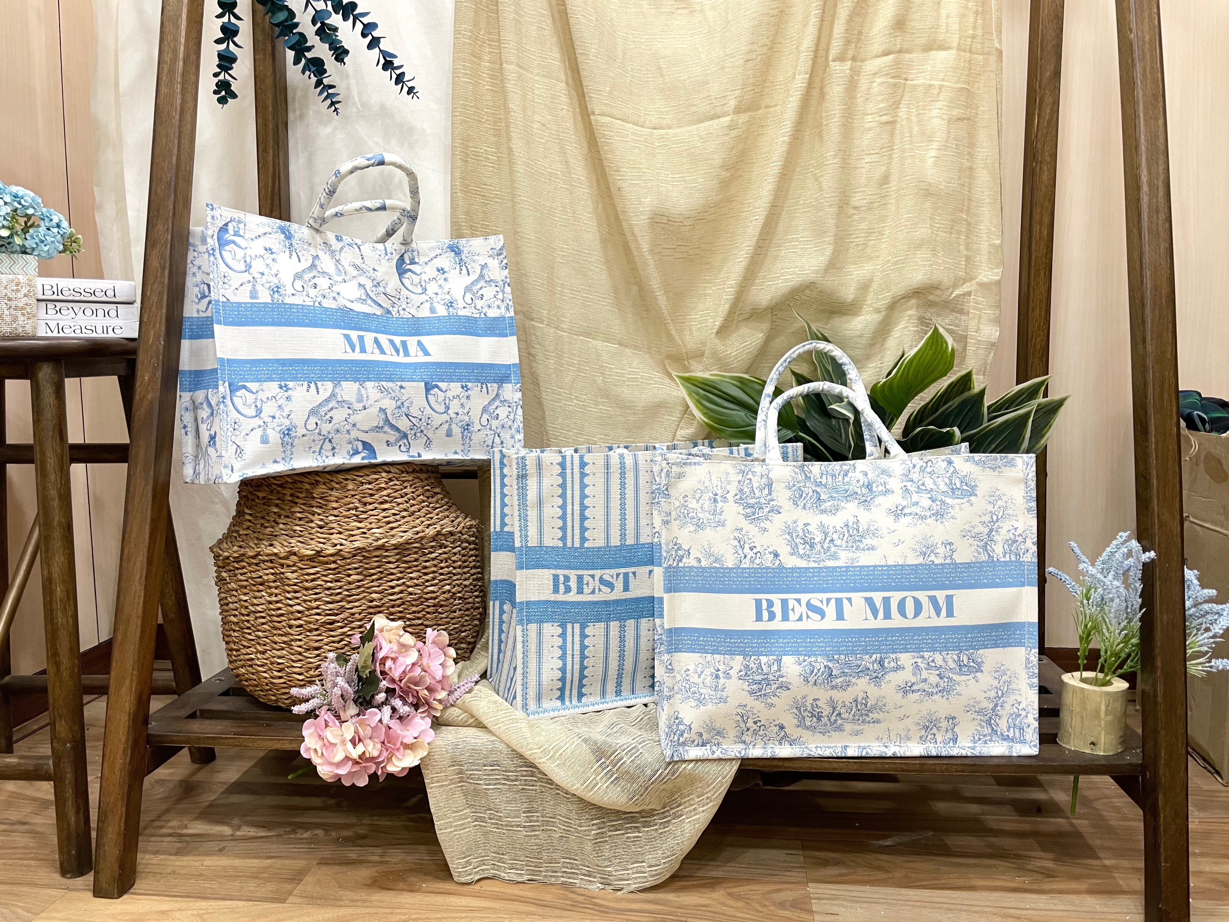 KanDy Coast  Custom Text Vintage Print TOTE BAG 901