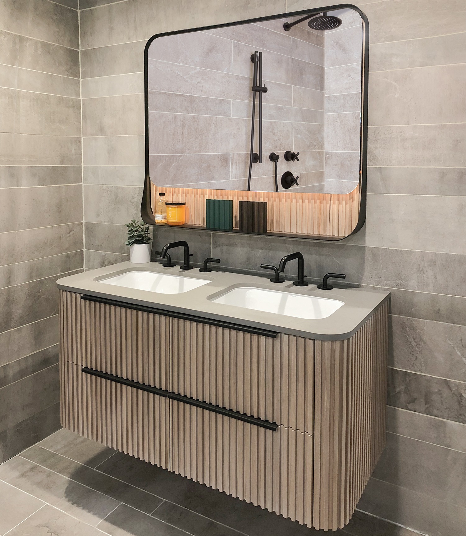 Flutti Bathroom Collection by Lacava epitomizes luxurious opulence with fine fluted detailing 100