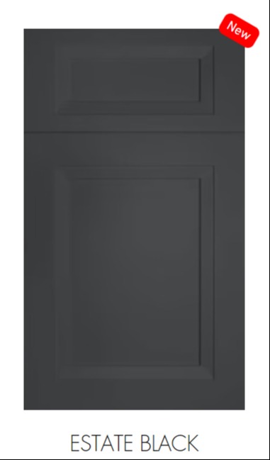 ESTATE BLACK - RECESSED PANEL CABINETS 115