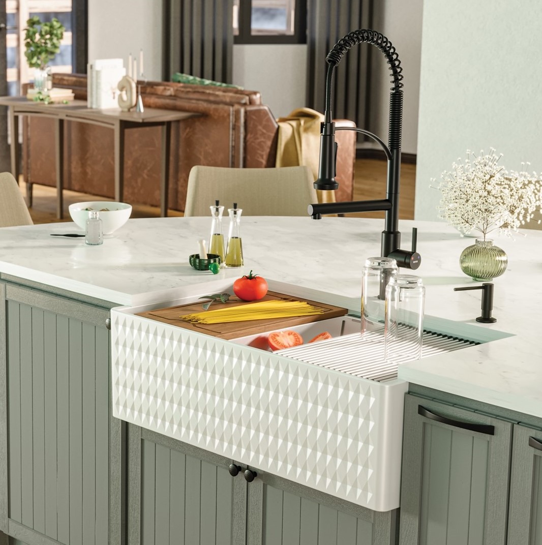 Fireclay Diamond Farmhouse Sink 260