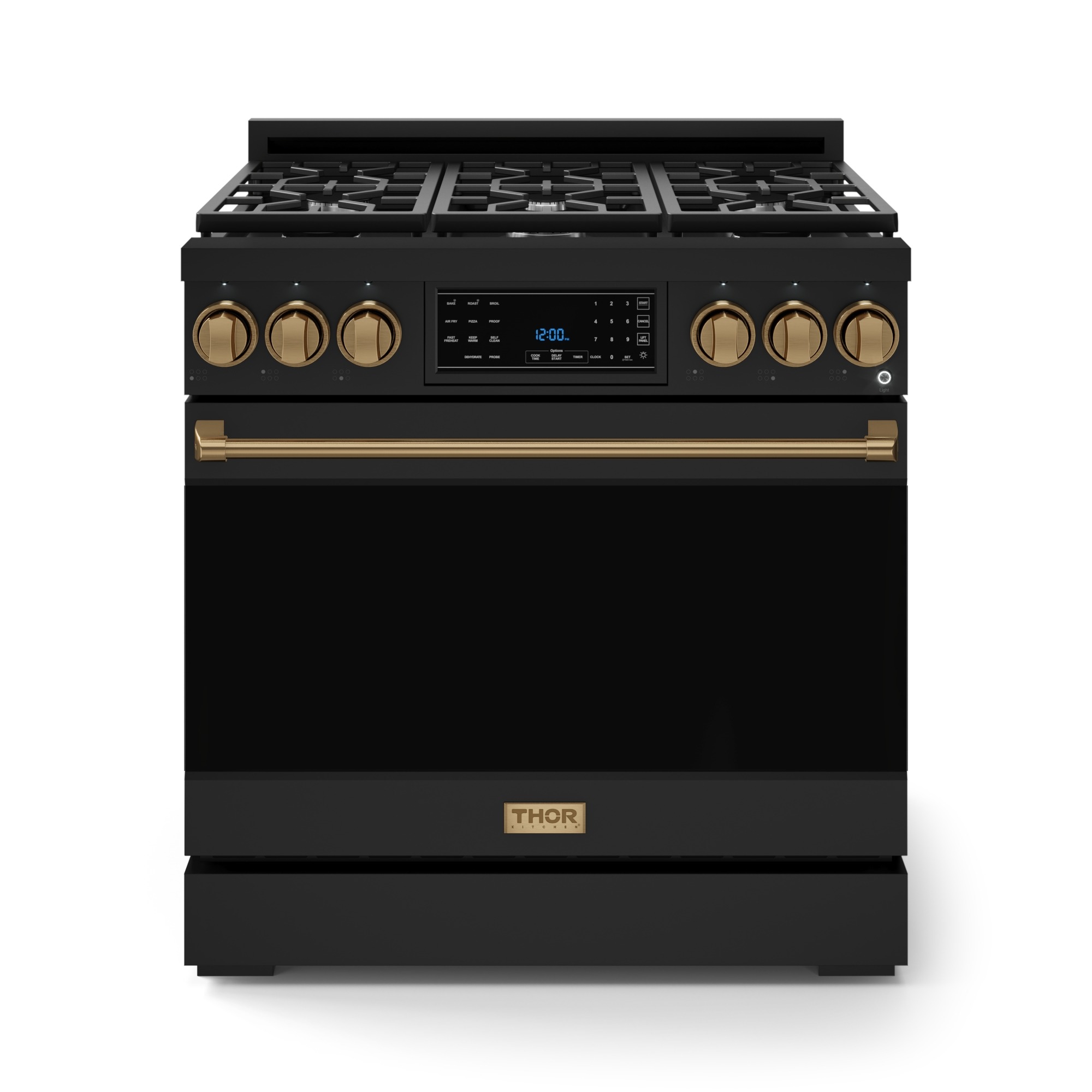 Gordon Ramsay Collection Professional Gas Range in Black/Bronze 380