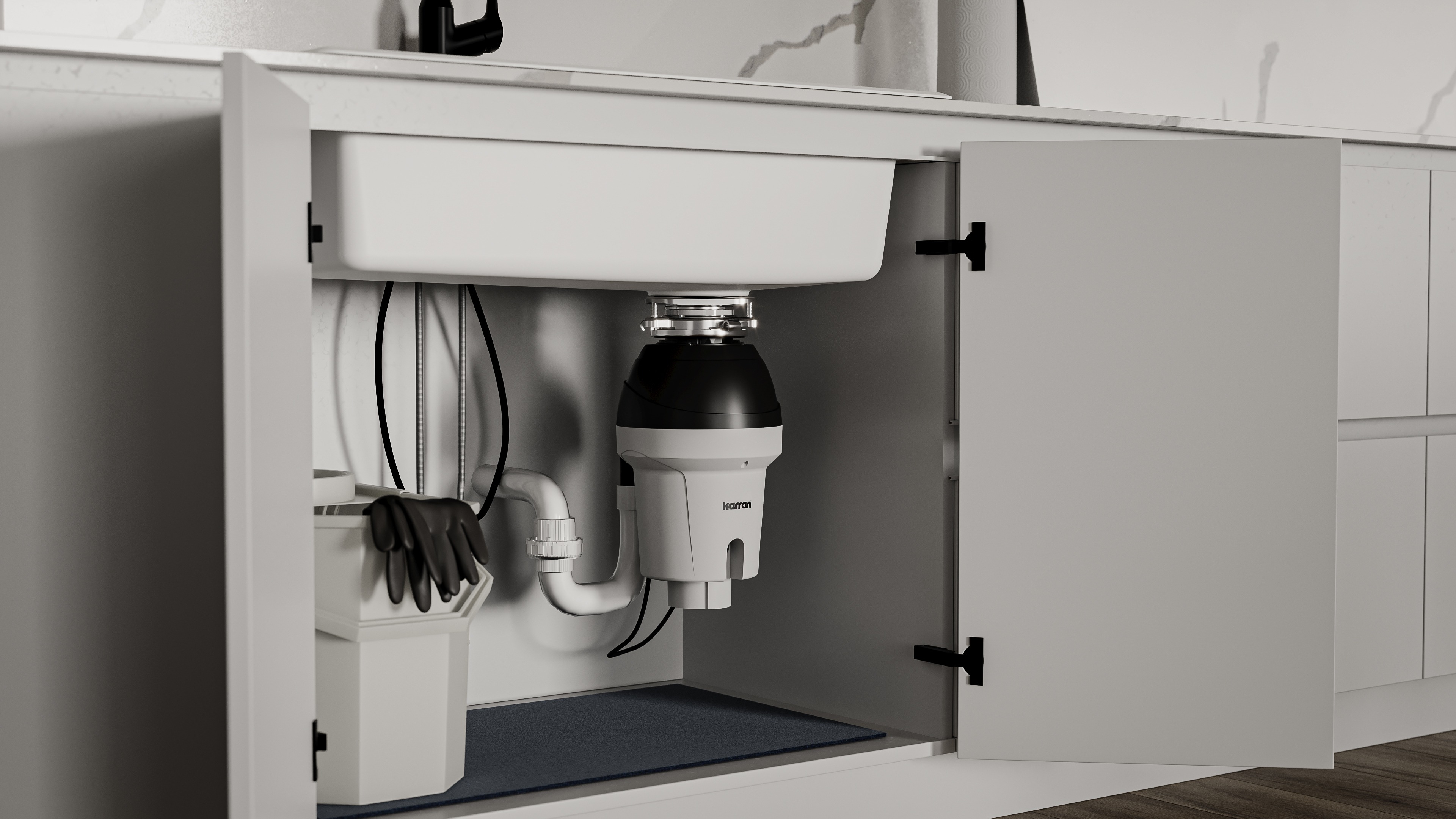 1-1/4 HP Continuous Feed Garbage Disposal 122