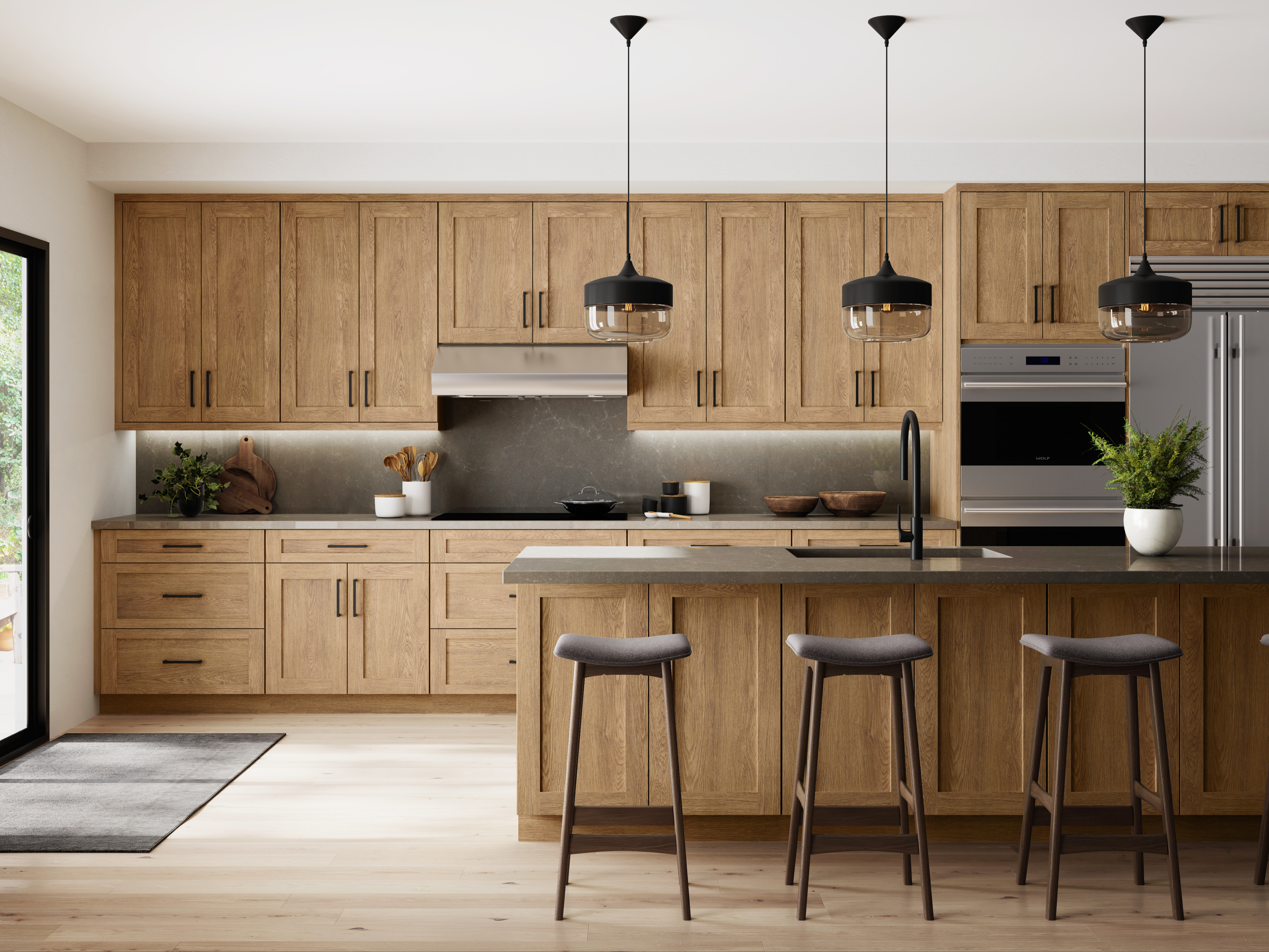 French White Oak Cabinets 74