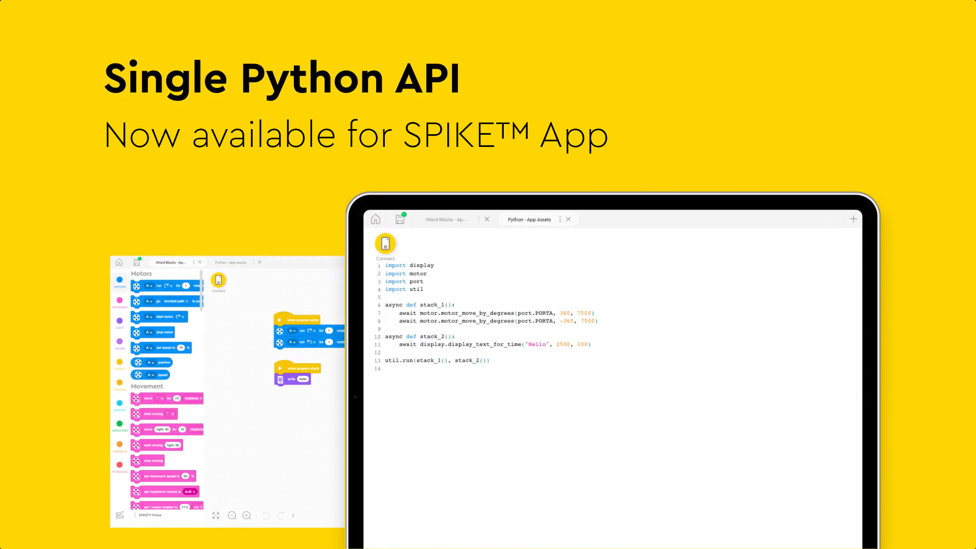 Single Python API In The LEGO® Education SPIKE™ App Is Now Live 229