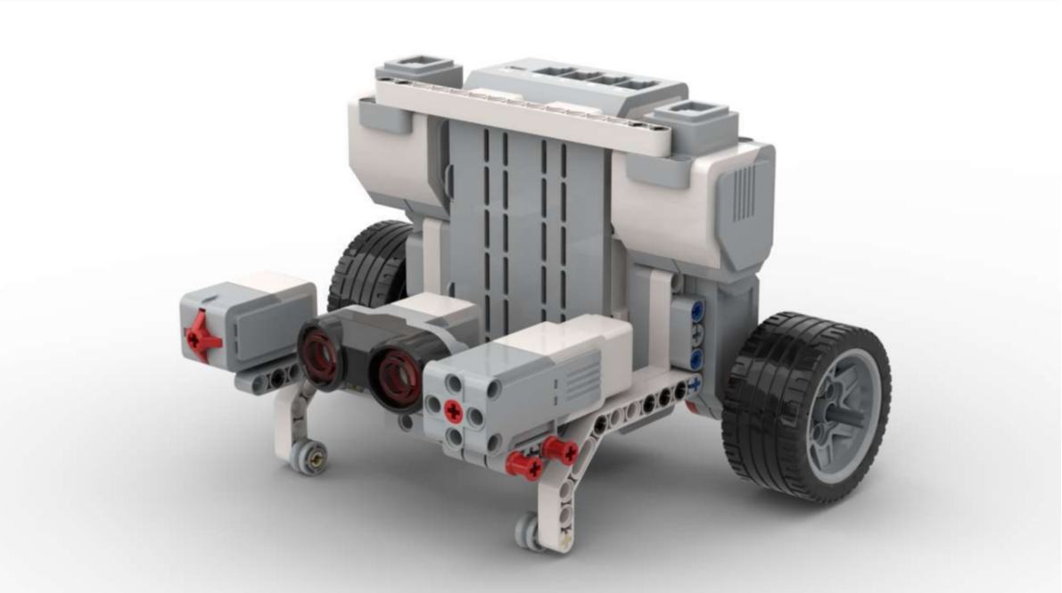 EV3 - Standing base + servo + sensors (Not a typical design, Lesson/Project) 89