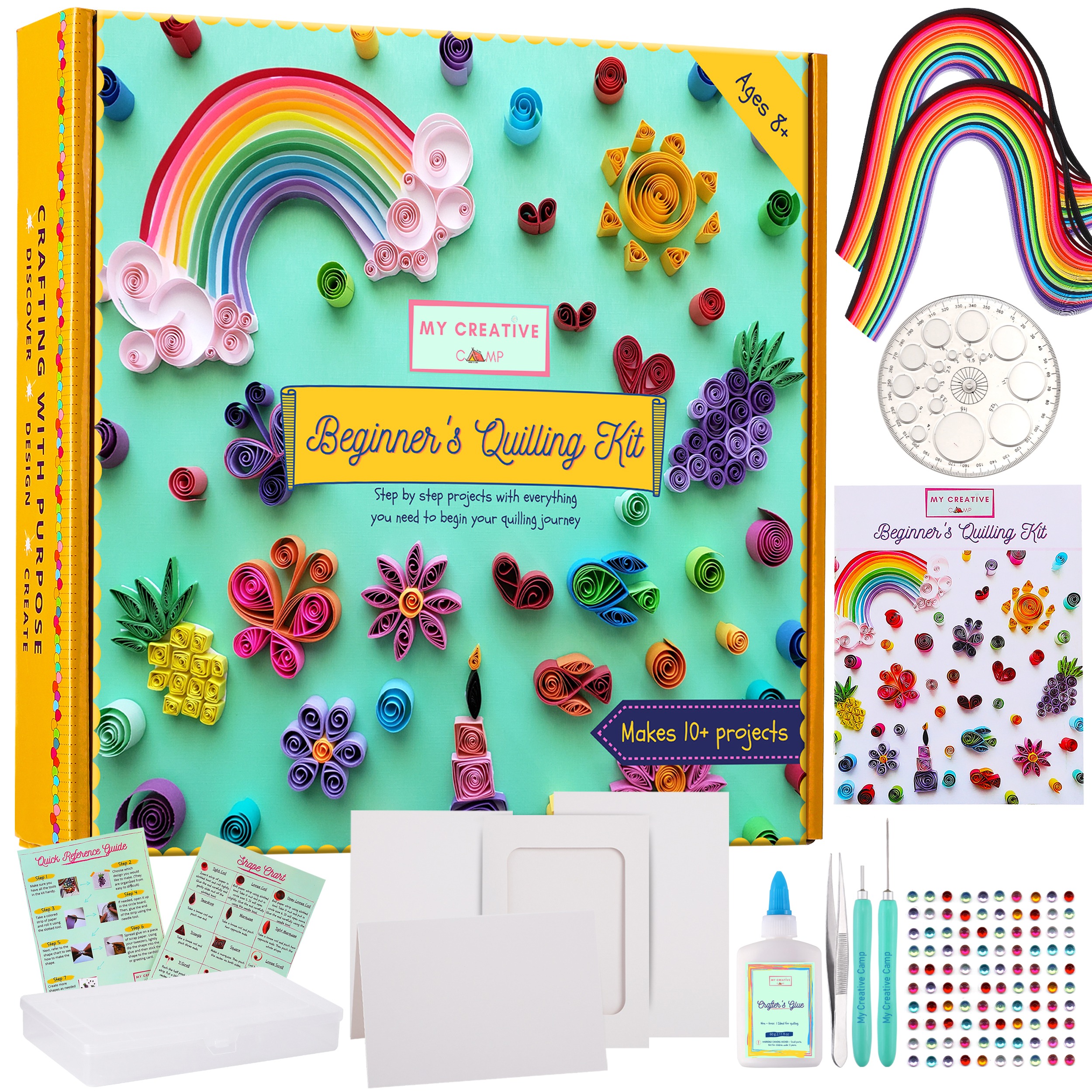 Beginner's Quilling Kit - DIY Craft Kit for Kids and Adults 260