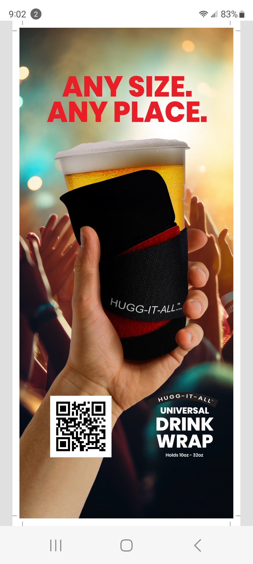 Hugg-it-all Drink Wrap 378
