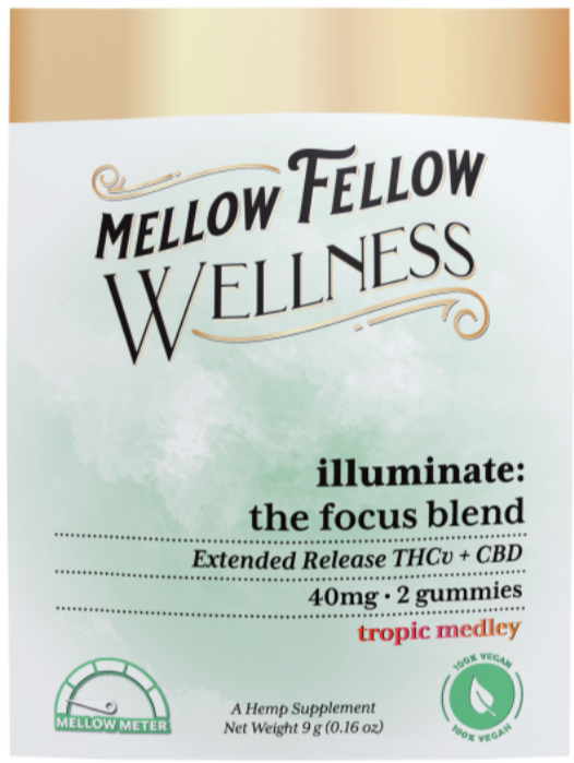 Mellow Fellow Wellness Illuminate Blend Gummies Sachets 101