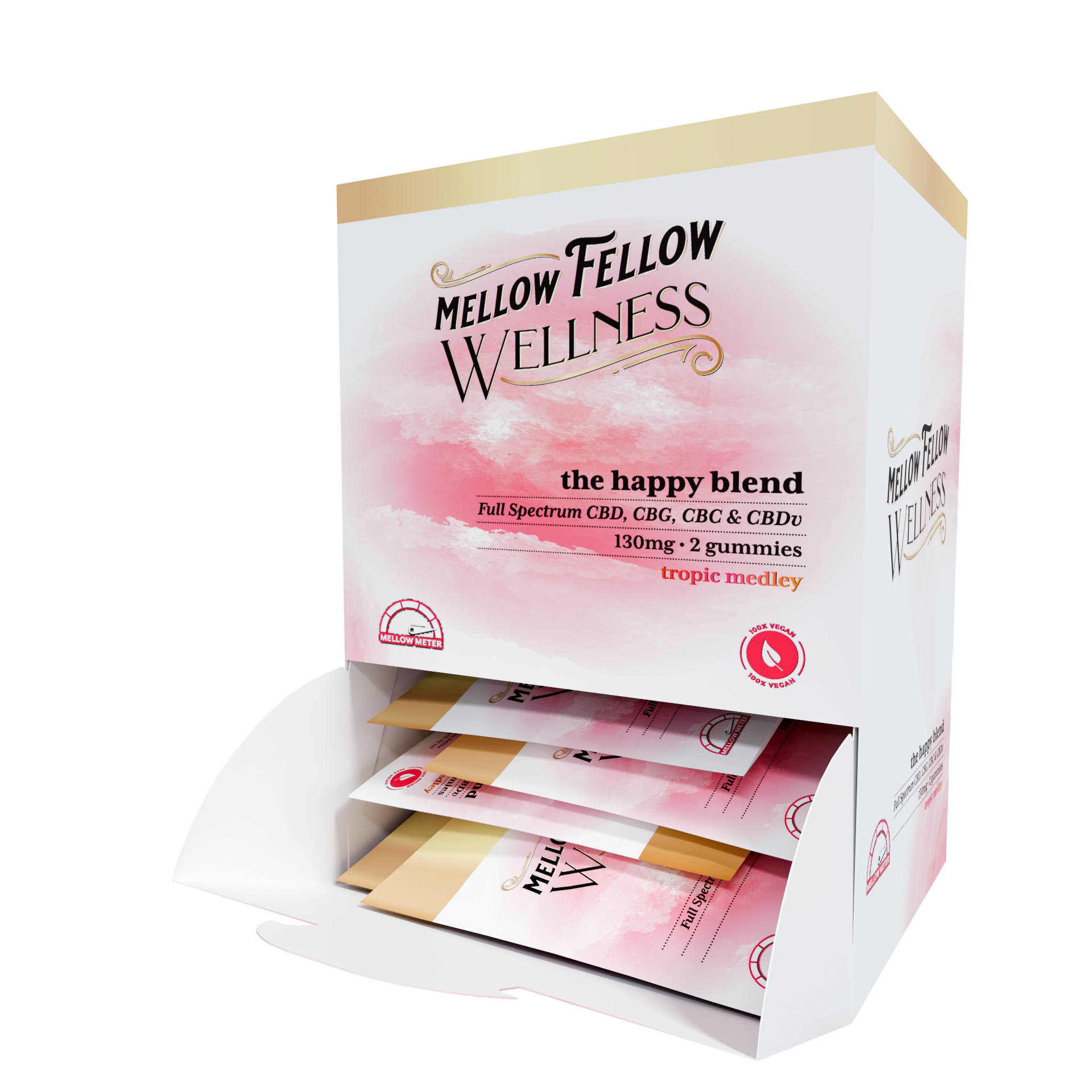 Mellow Fellow Wellness Elevate Gummies Sachets 103