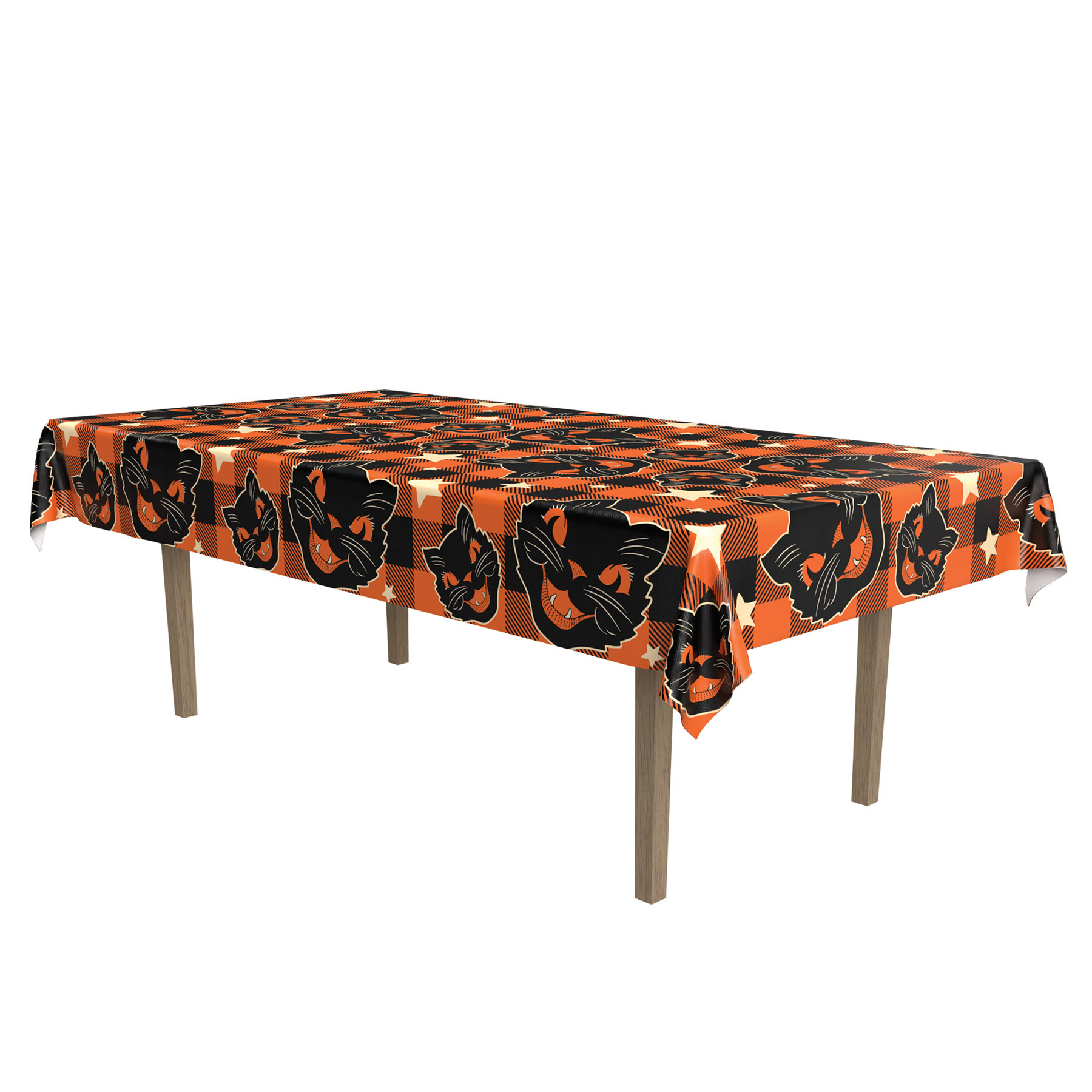 Vintage Halloween Fabric Tablecover 1069