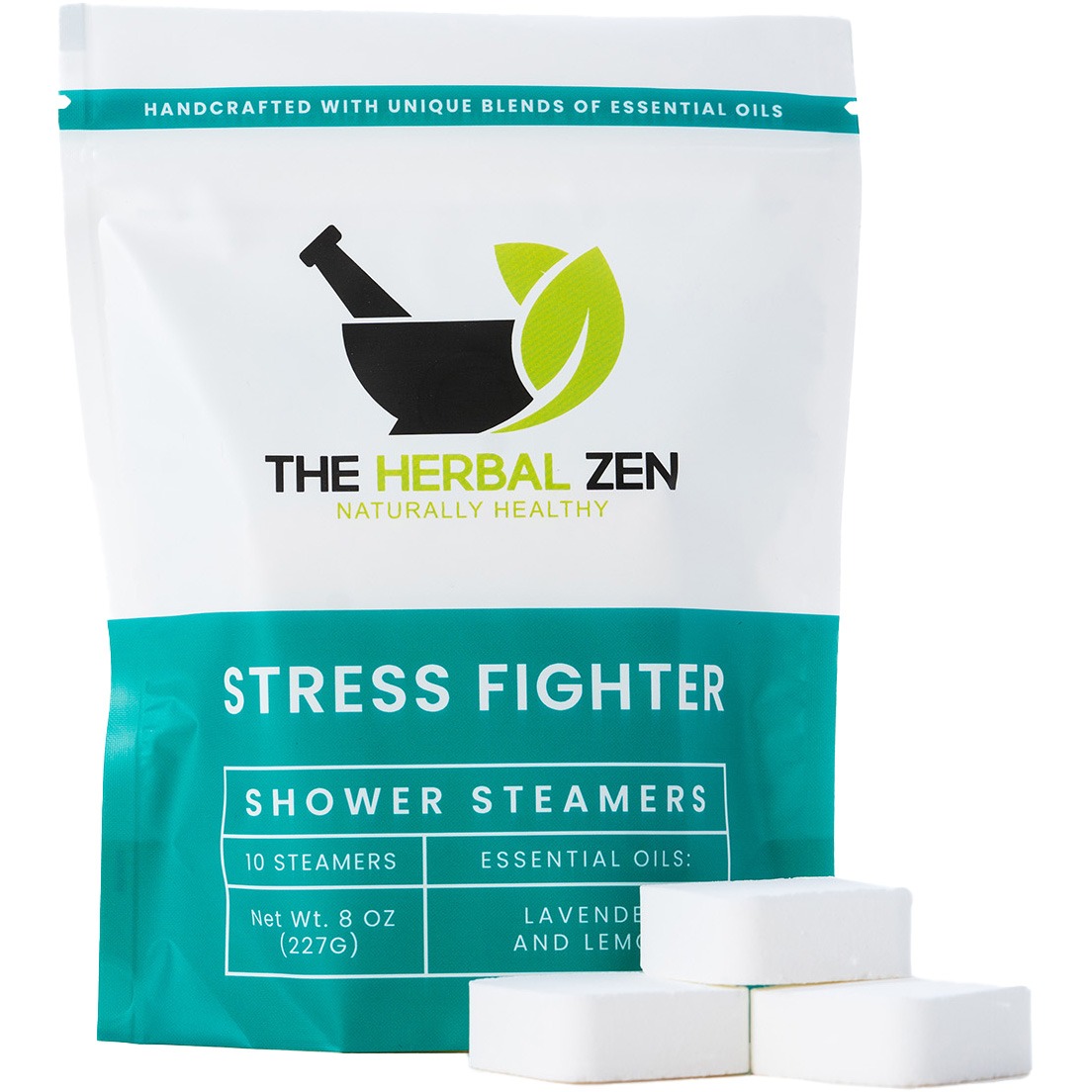 Stress Fighter Dye-Free Aromatherapy Shower Steamers | Handmade in USA 1278