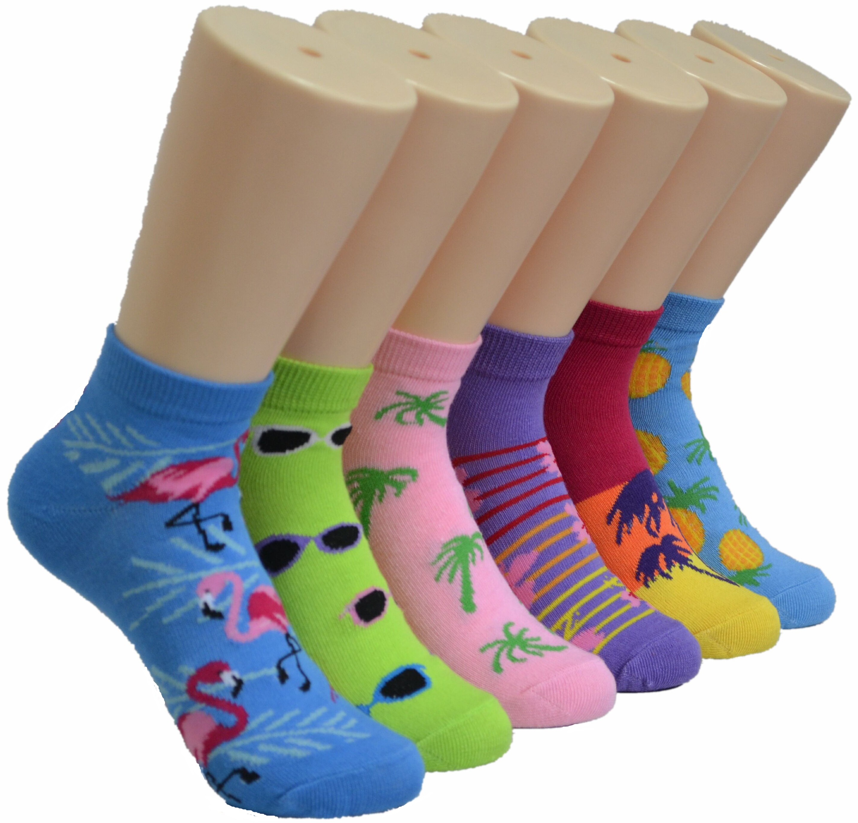 Women's Lowcut Socks-Beach 136