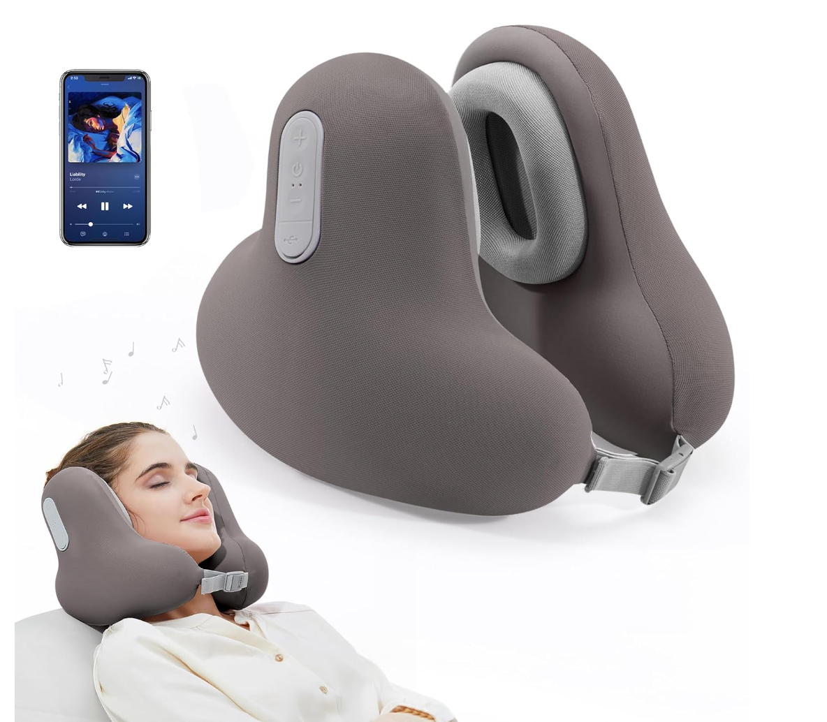 （Travel） Neck Pillow with Bluetooth Headset 1395