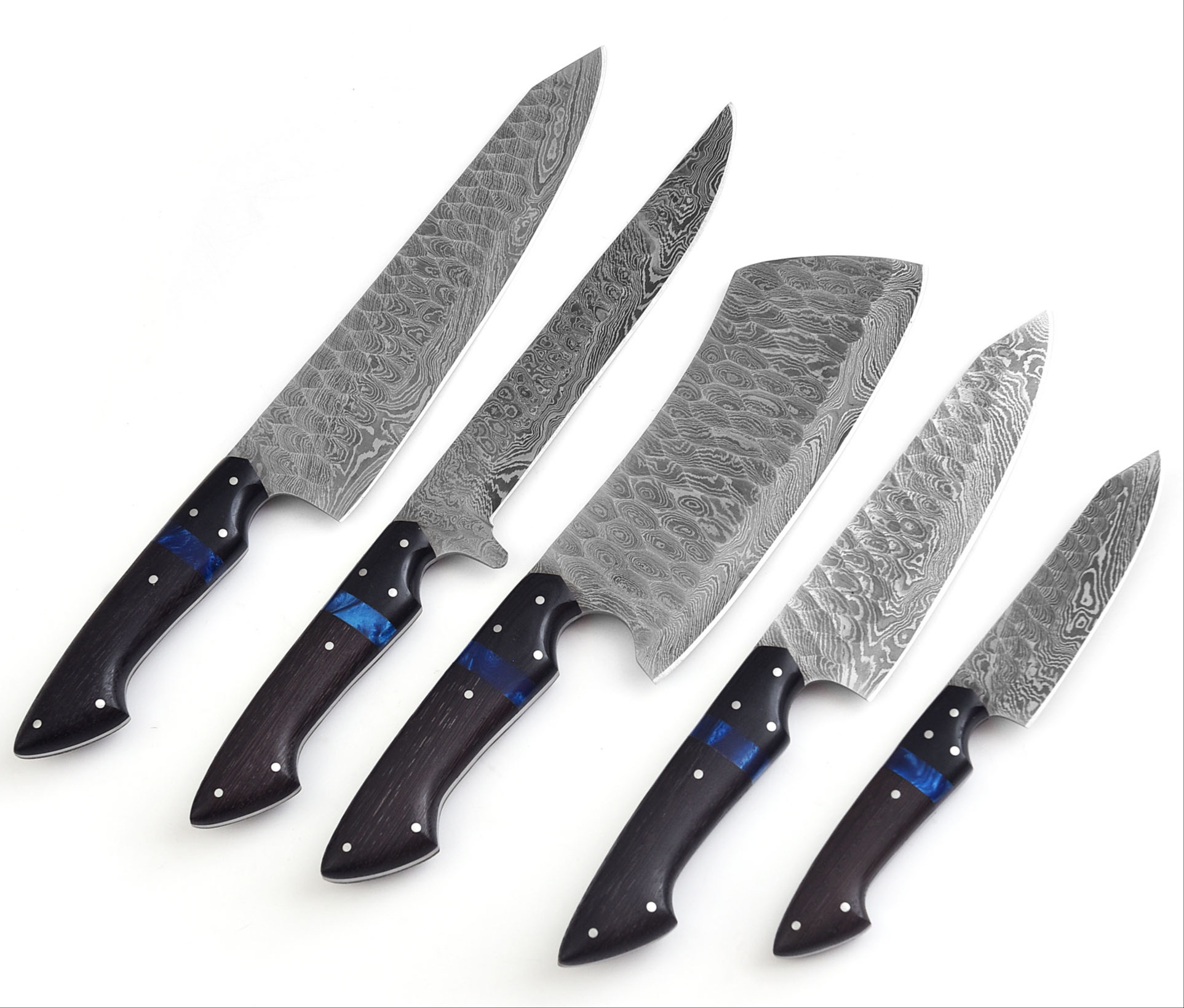 Smoky | Damascus Knife Set | Precise and Smooth | Faneema Cutlery 141