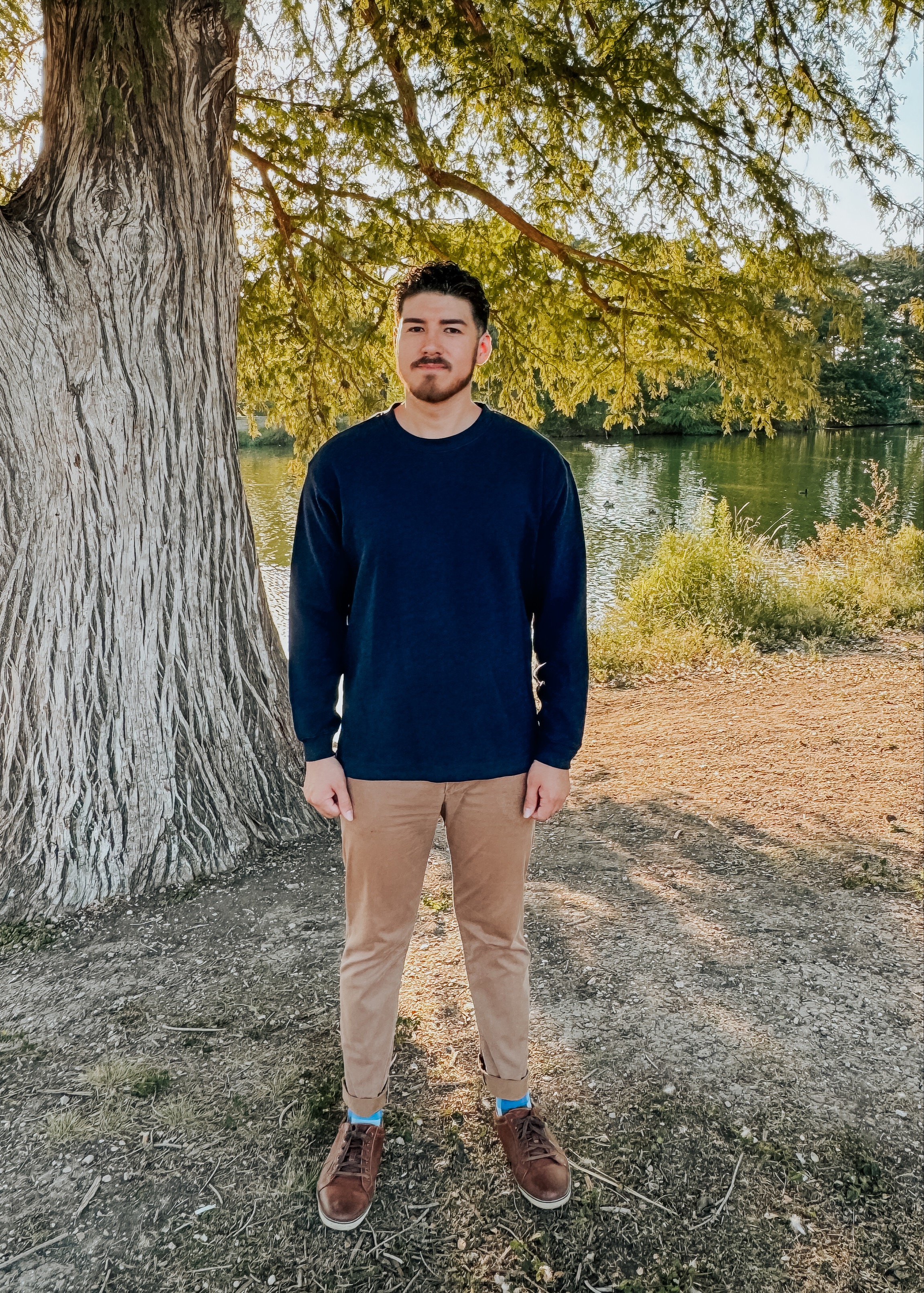 Waffle Knit Crew Neck 1482