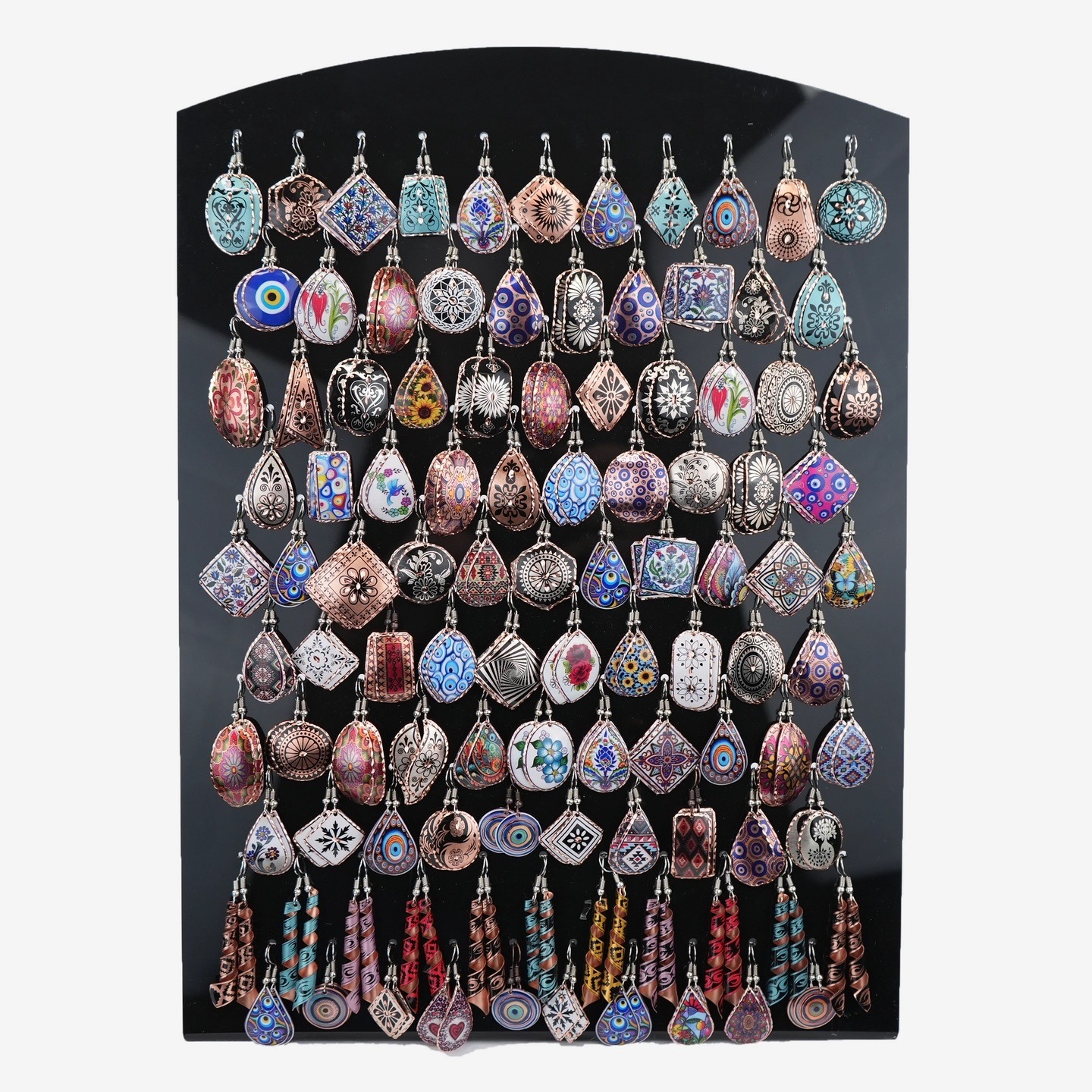 Unique Handmade Earring Set - 105 Set (Includes Display ) 1502