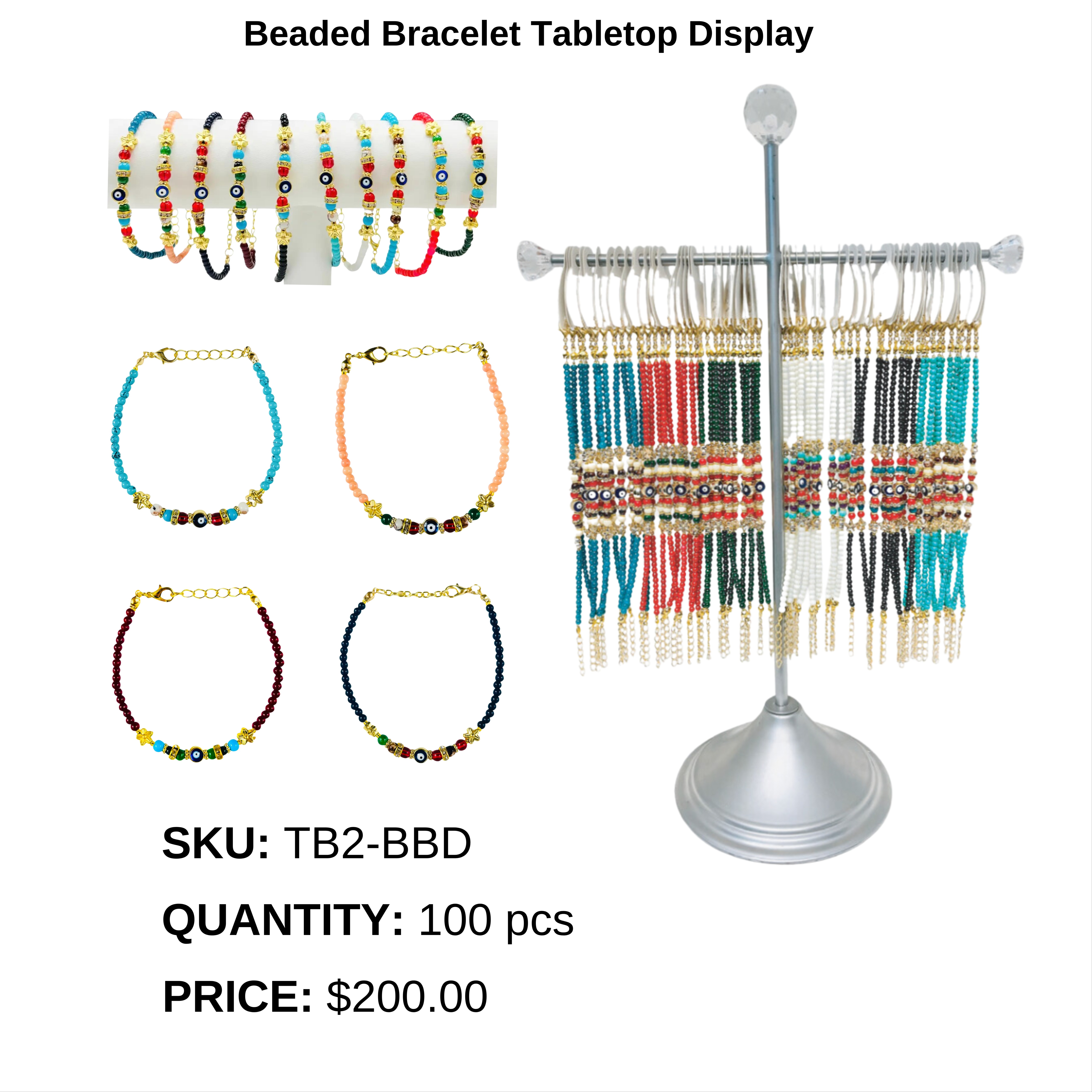 Beaded Bracelet Tabletop Display 1504