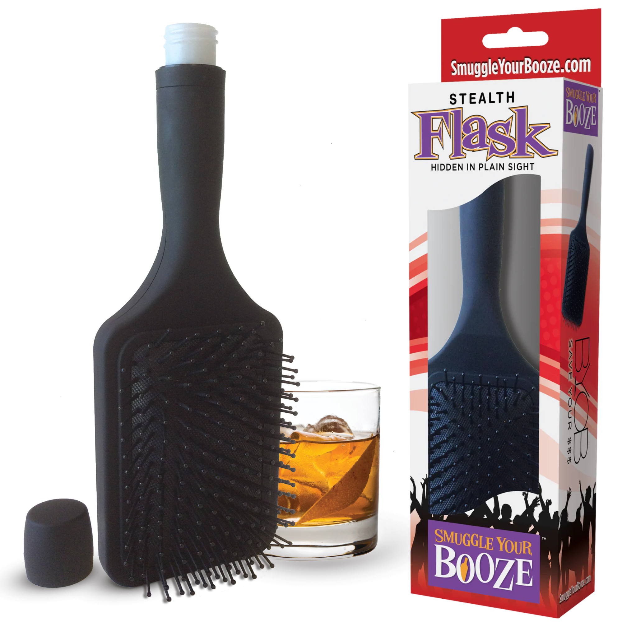 Hair Brush Stealth Flask 1557